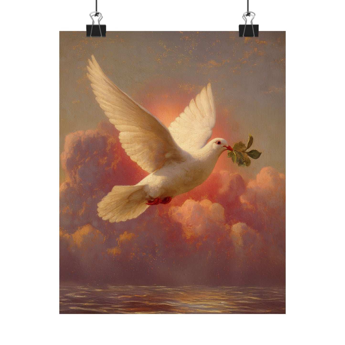 The Spirit Who Restored the Horizon - Holy Spirit - The Dove - Sanctified Souls Print - Multiple Sizes - Premium Matte Vertical Posters