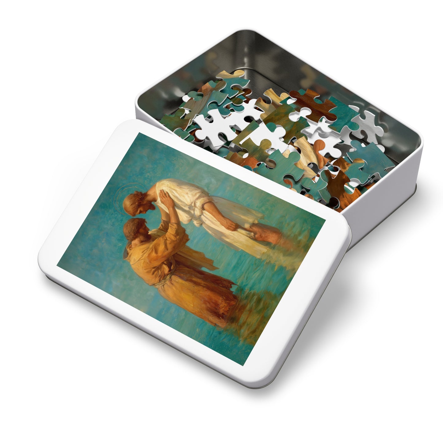 Saint John the Baptist, Servant of the Dawn - Puzzle & Keepsake Tin - Religious Jigsaw Puzzle (30, 110, 252, 500,1000-Piece) - Catholic