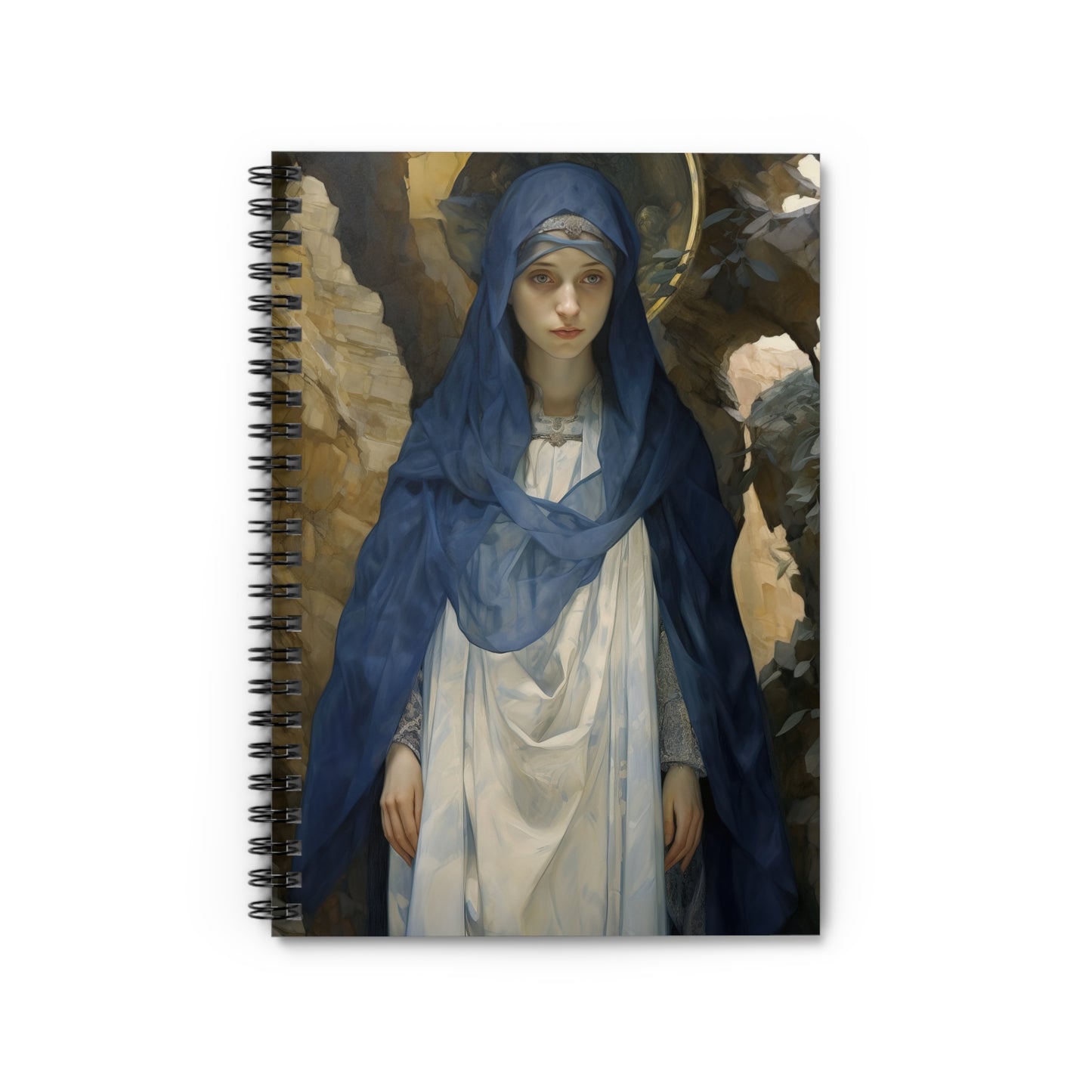 Saint Pelagia Journal - Sanctified Souls Art - Religious Based Notebook - Spiral Notebook - Ruled Line