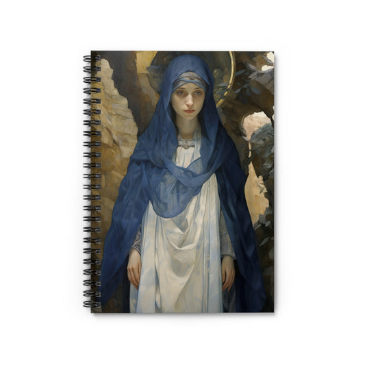 Saint Pelagia Journal - Sanctified Souls Art - Religious Based Notebook - Spiral Notebook - Ruled Line