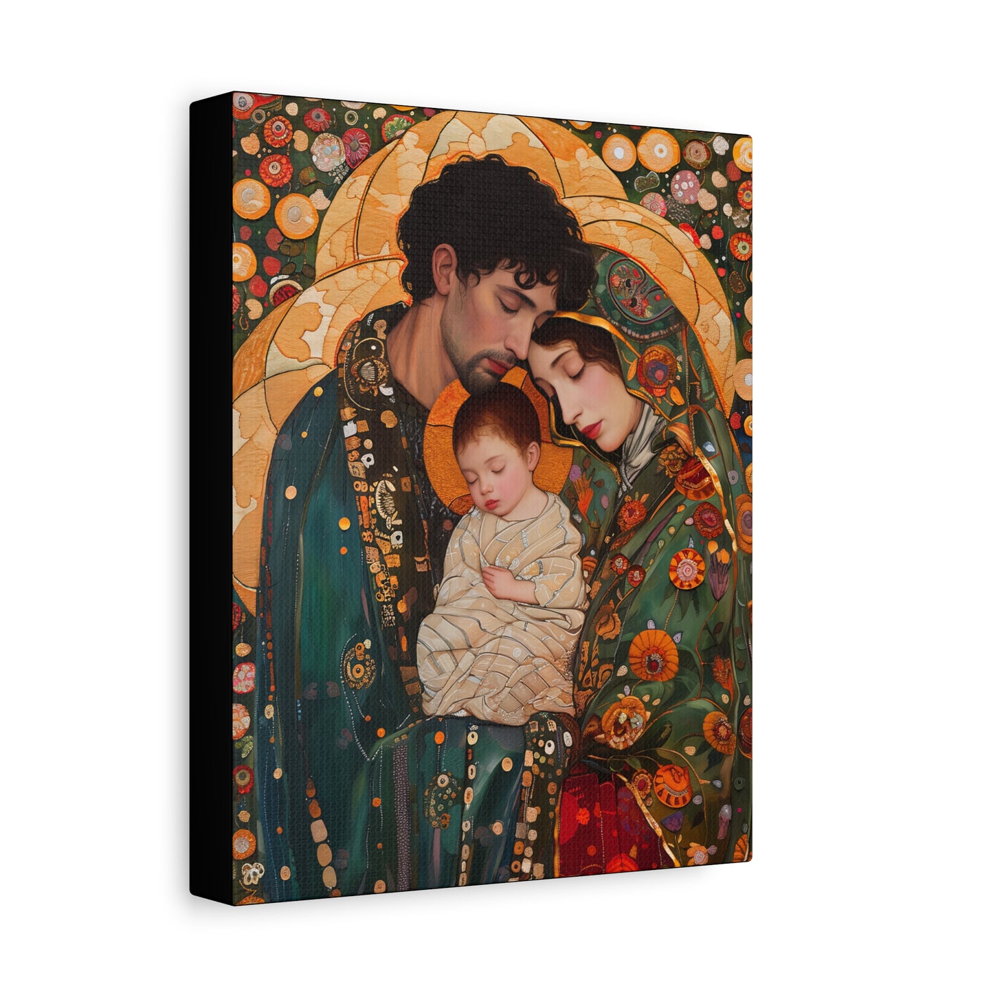 Guiding Light - The Holy Family - Museum Wrapped Canvas - Sanctified Souls Print - Religious Art - Jesus, Mary and Joseph Art