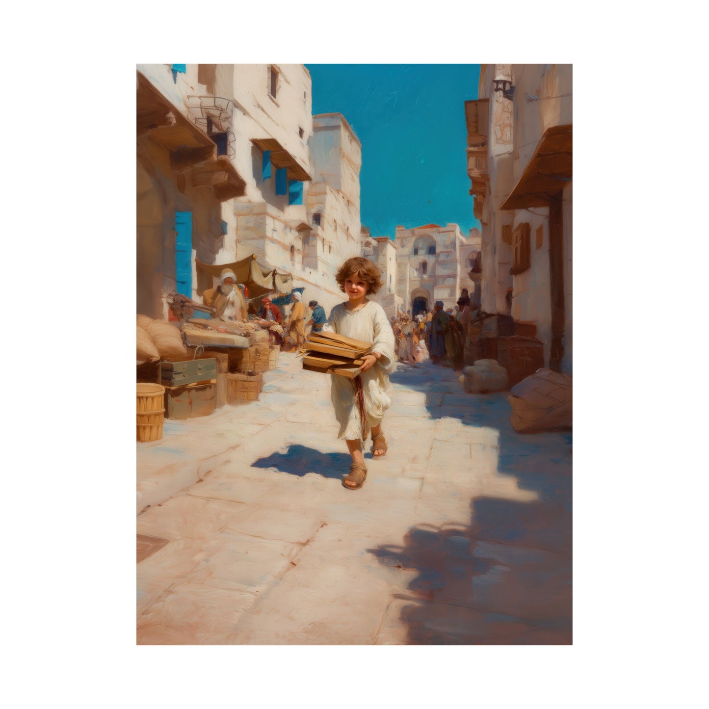 Nazareth and the Hidden Light of Christ - Sanctified Souls Print - Multiple Sizes - Premium Matte Vertical Posters