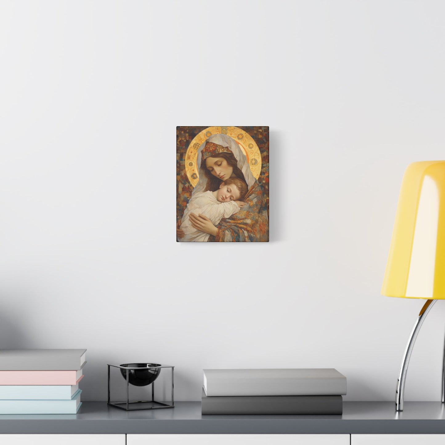 Cradle of Grace - Madonna and Christ Child - Museum Wrapped Canvas - Sanctified Souls Print - Religious Art for your Home - The Virgin Mary