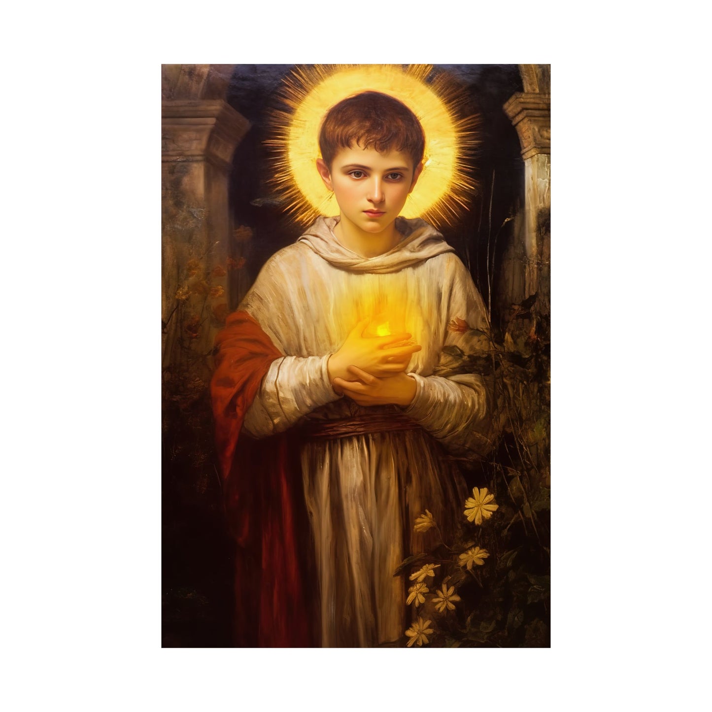 Saint Tarsicius Print - Sanctified Souls Print - Multiple Sizes - Premium Matte Vertical Posters