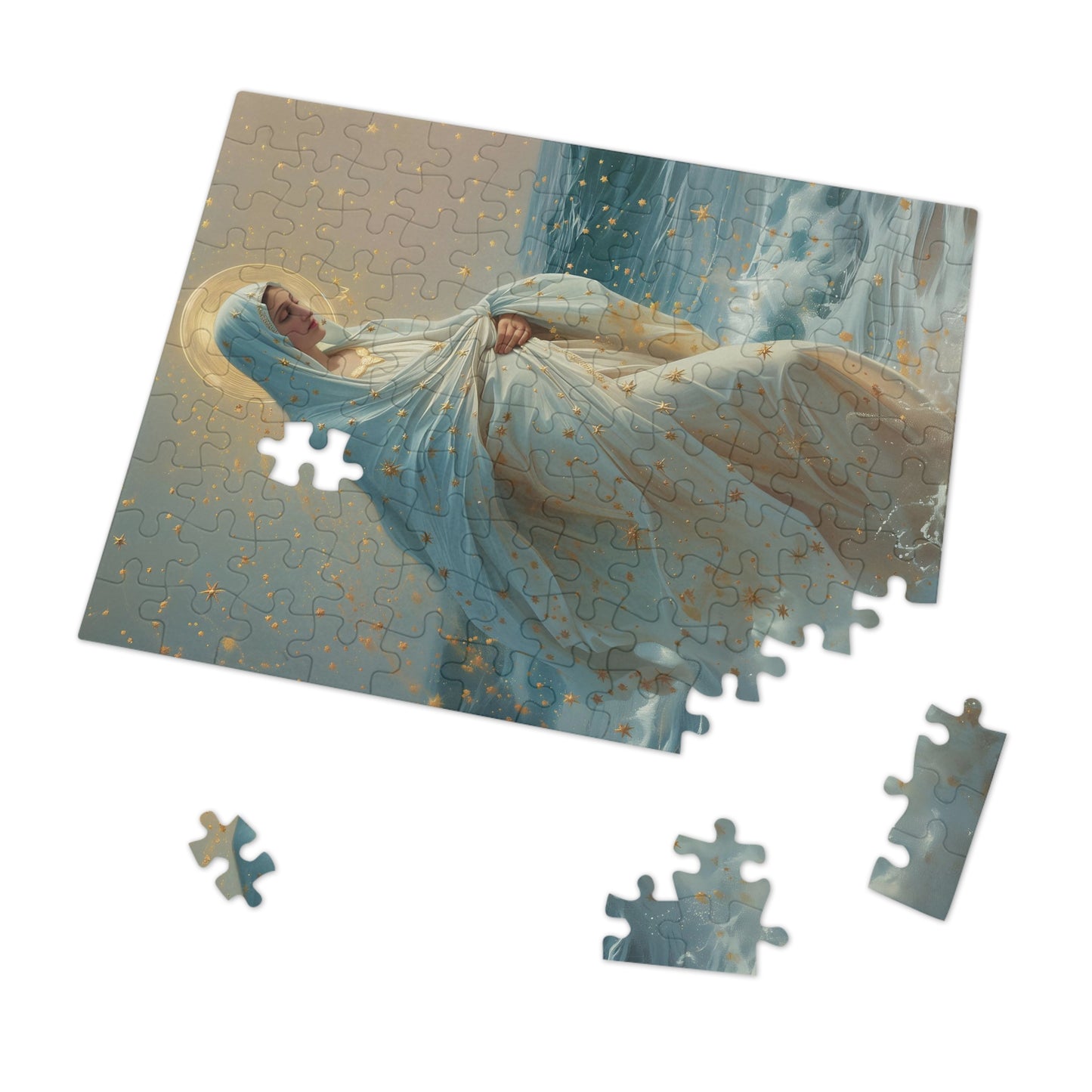 Guiding Light - Our Lady, Star of the Sea - Puzzle & Keepsake Tin - Religious Puzzle (30, 110, 252, 500,1000-Piece) - Mary Art Puzzle