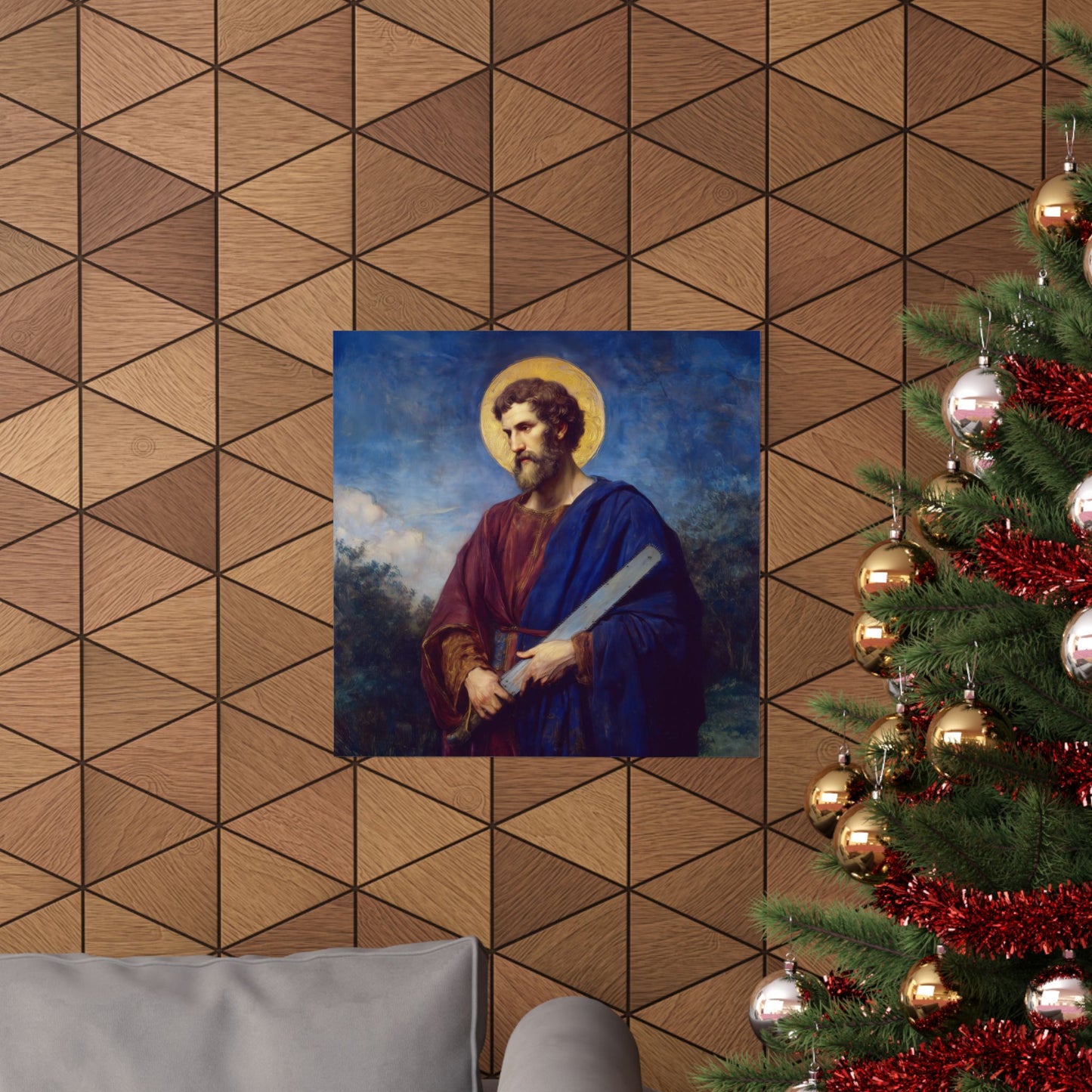 Saint Simon the Apostle  - Sanctified Souls Print - Multiple Sizes - Premium Matte Vertical Posters