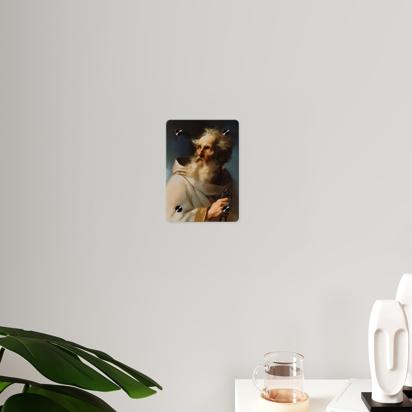 Saint Peter Acrylic Wall Art Panel - Ready to Hang Acrylic Print - Catholic Apostle Art - Patron saint Art