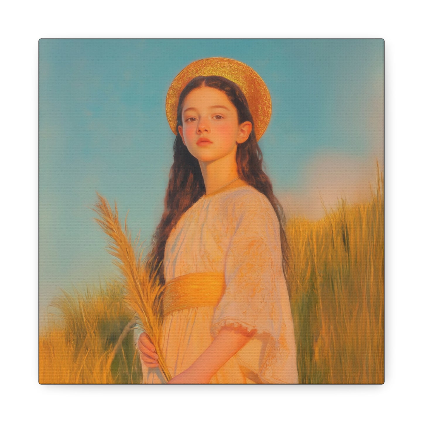 Saint Faith - Multiple Sizes - Catholic Home art - Museum Wrapped Canvas - Sanctified Souls Print - Martyr Saint