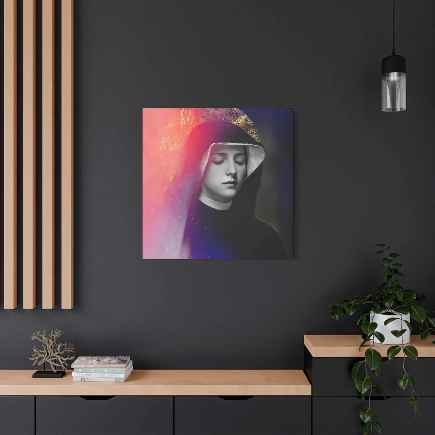 Saint Faustina Kowalska - Museum Wrapped Canvas - Sanctified Souls Print - Religious Art for your Home