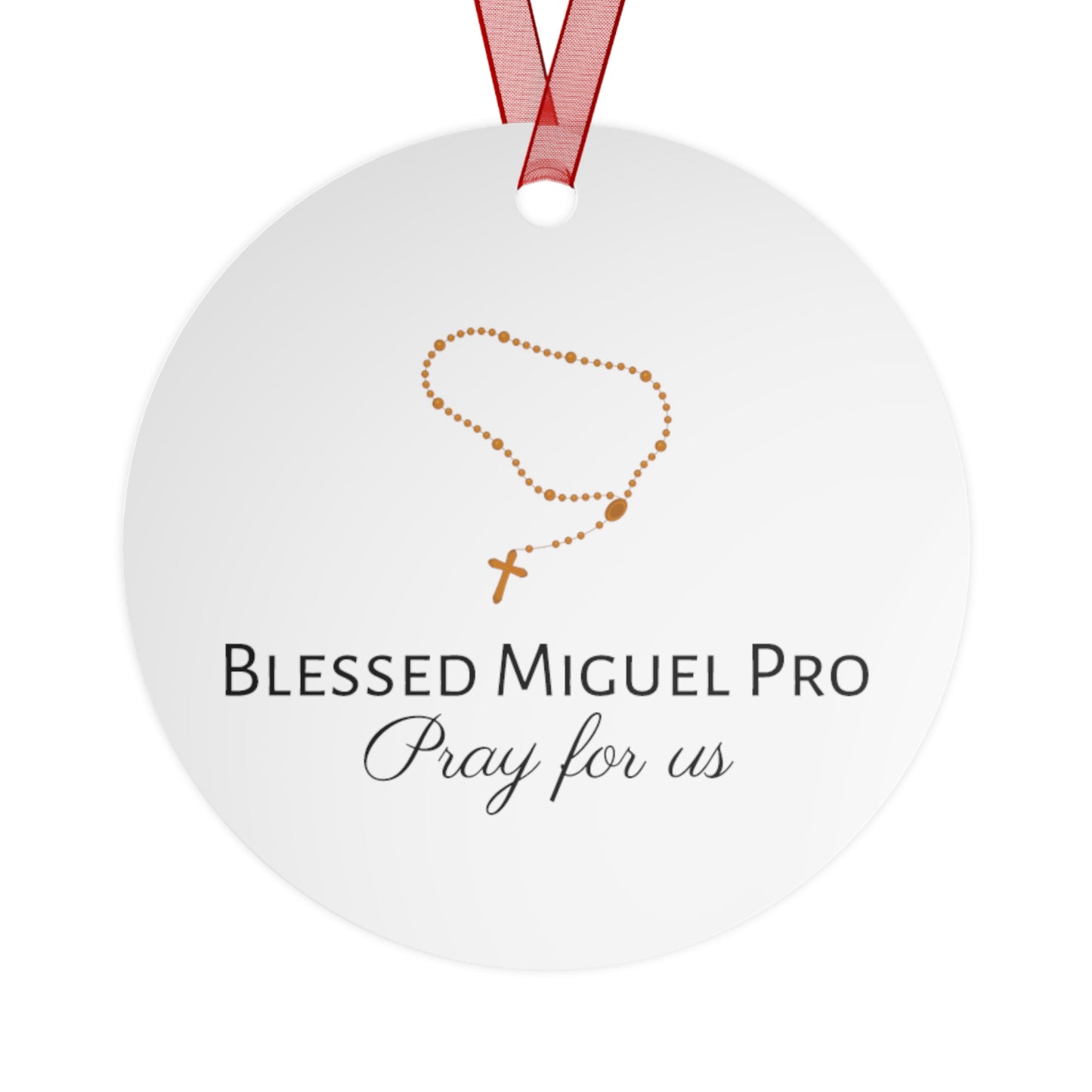 Blessed Miguel Pro - Ornament - Religious Holiday Christmas Ornament and Keepsake - Double sided - Christmas Gift - Catholic