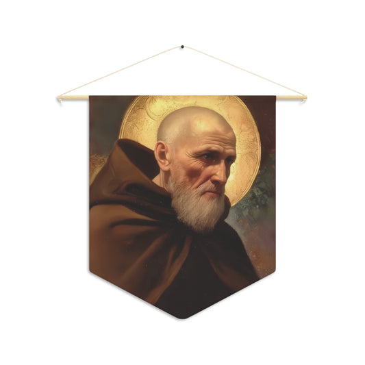 Saint Ignatius of Laconi - Wall Banner / Wall Hanging - Christian Art - Prayer room - 18" x 21"