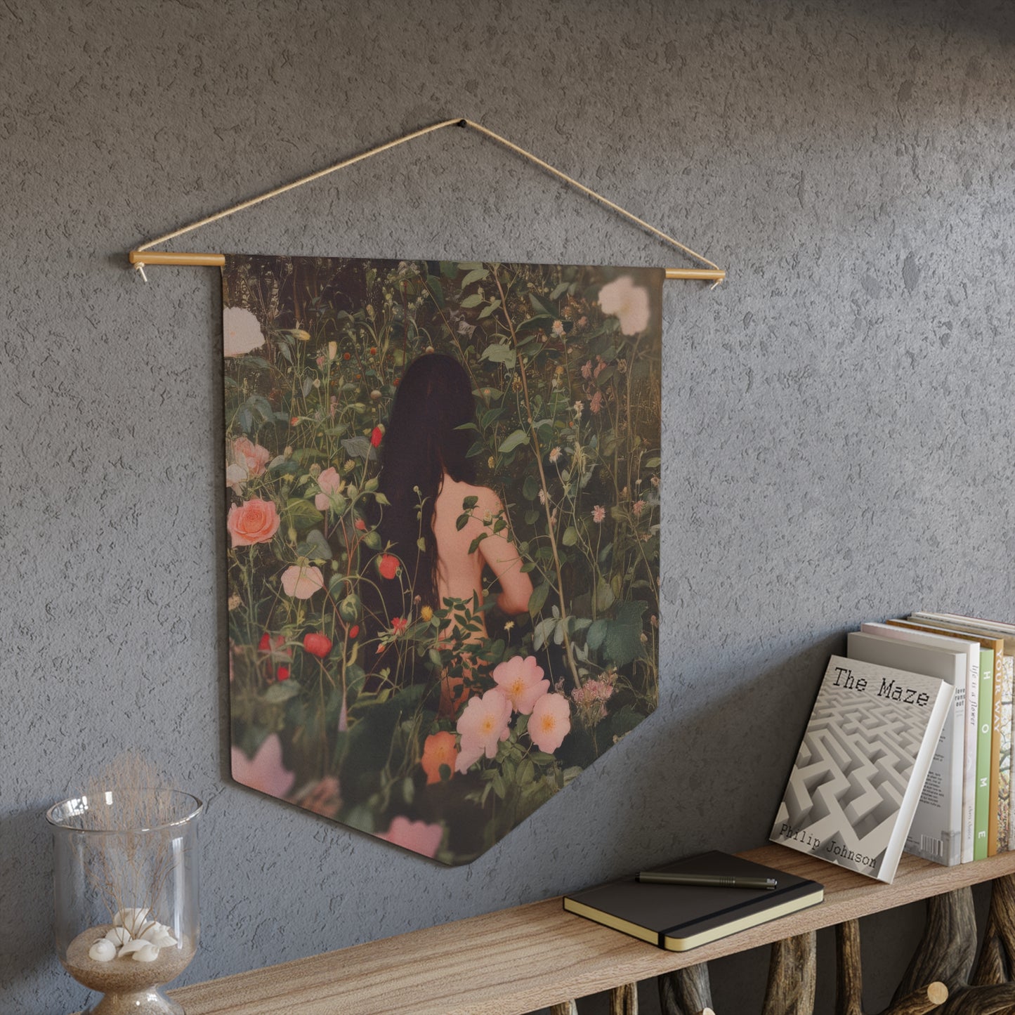 Saint Eve - The First Mother - Pennant / Banner / Wall Hanging - Prayer room art - Catholic Home Art - Large Saint Art - 18" x 21"