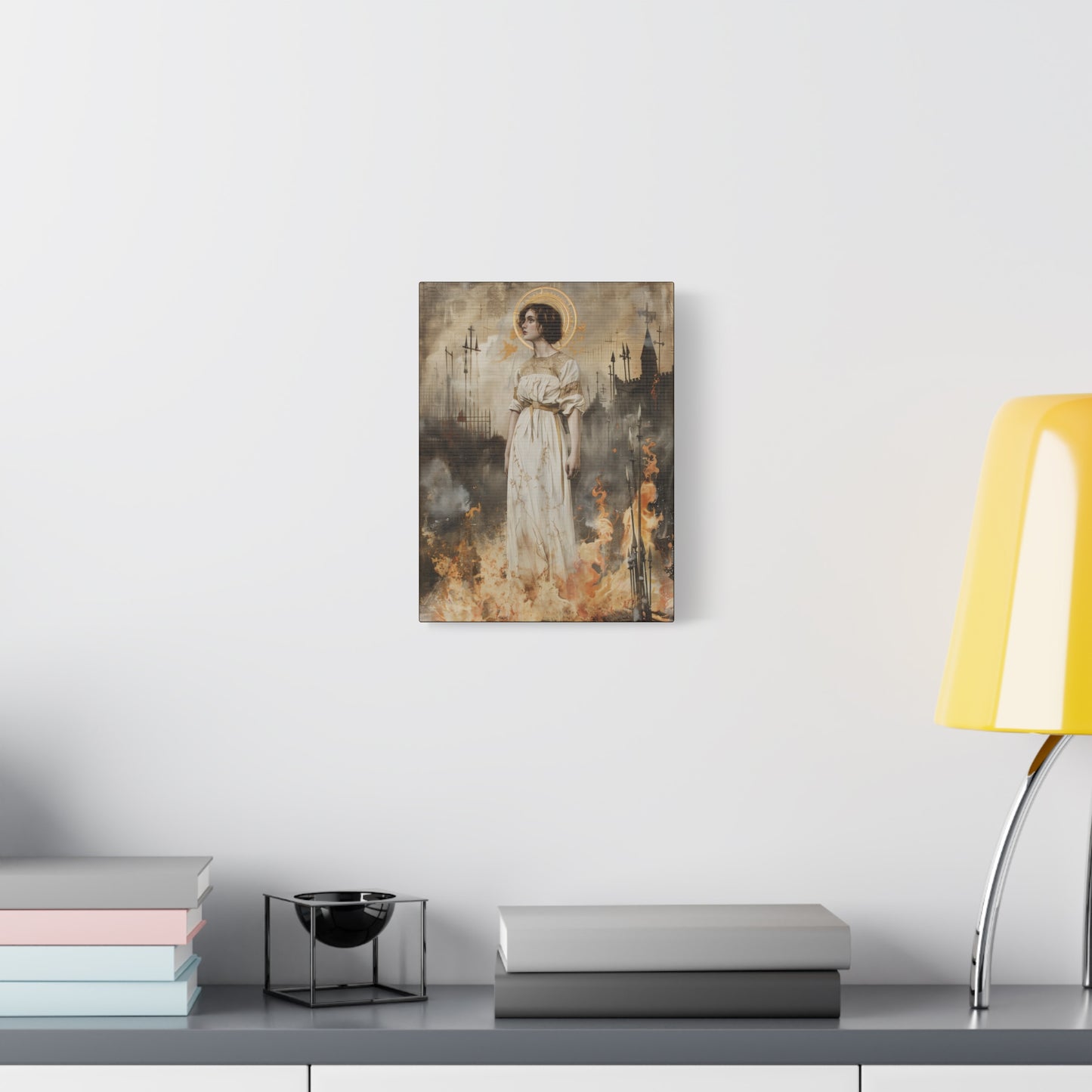 Saint Joan of Arc - Museum Wrapped Canvas - Sanctified Souls Print - Religious Art for your Home