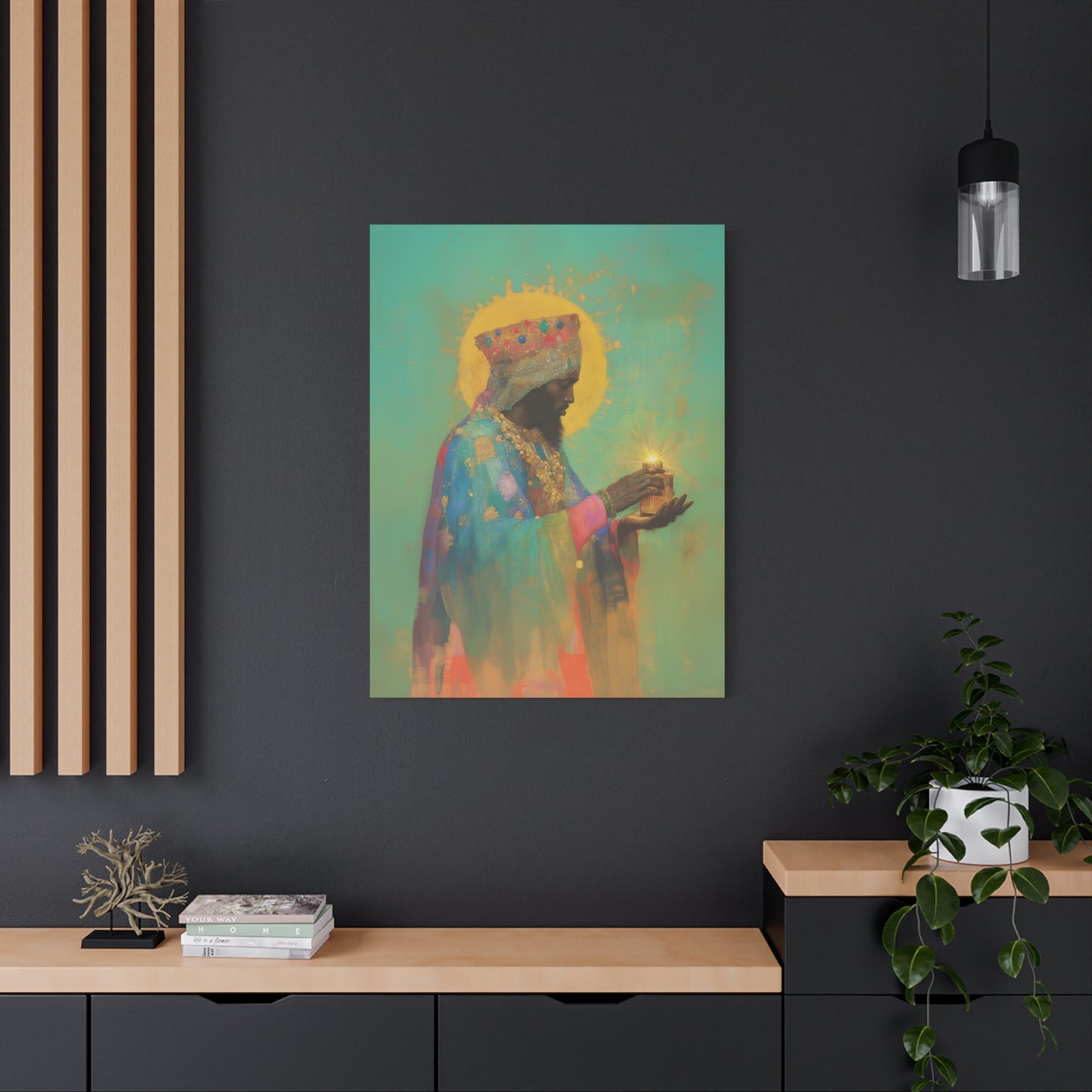 Balthazar and the Gift of Foretold Sorrow - 3 Wise Men - Gallery Wrapped Canvas - Print - Religious Art for your Home - Catholic