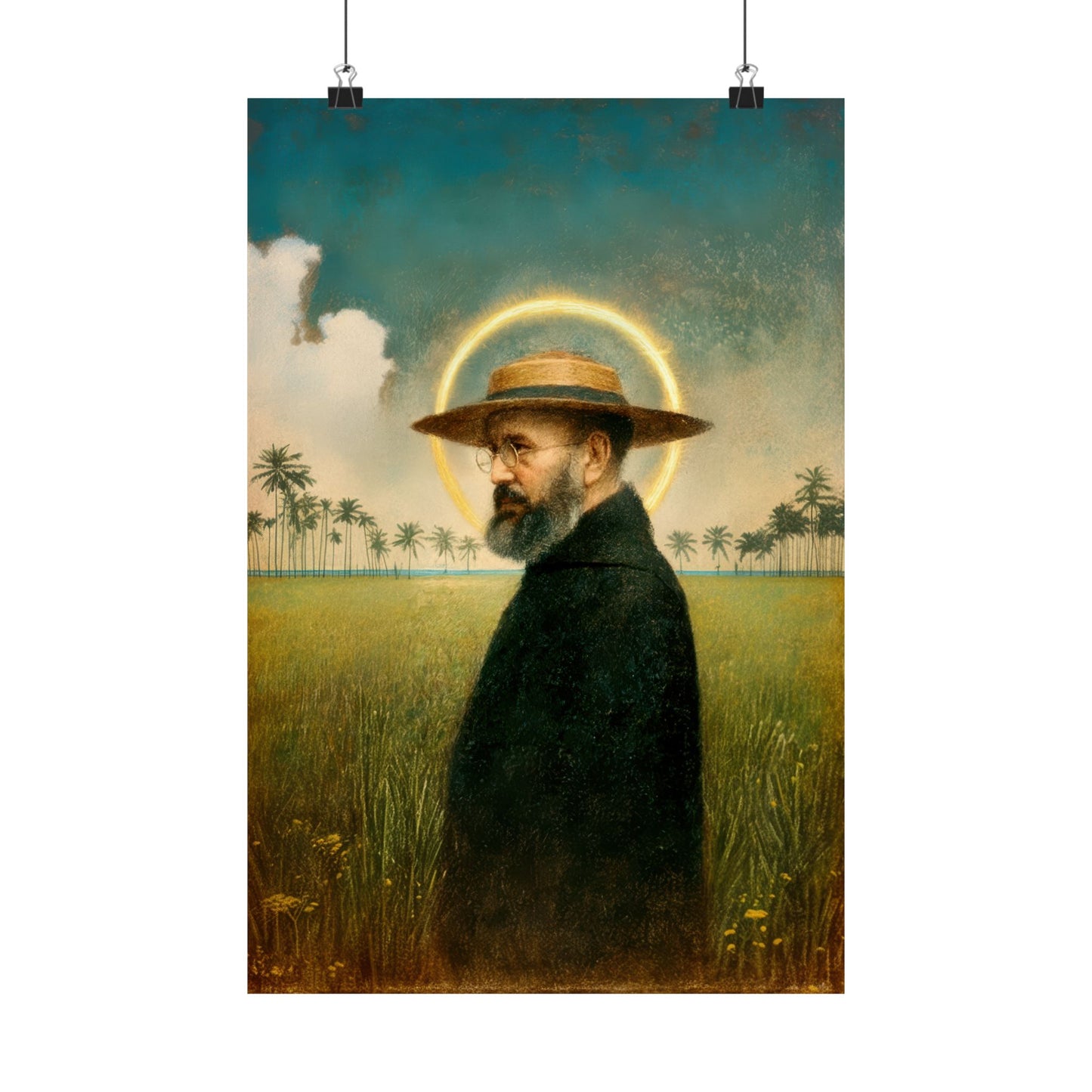 Saint Damien of Molokai - Sanctified Souls Print - Multiple Sizes - Premium Matte Vertical Posters - Catholic