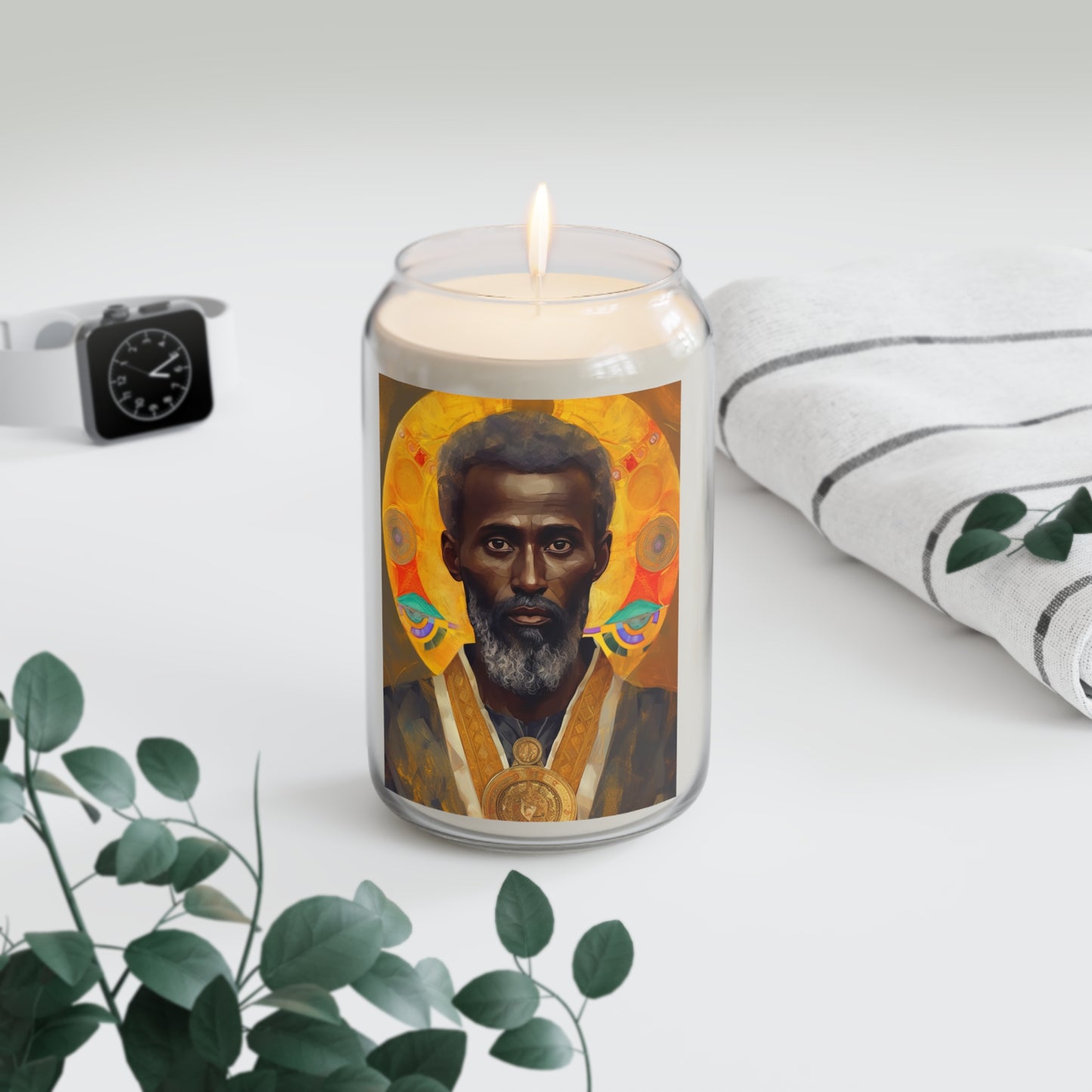 Saint Frumentius - Scented Prayer Candle, 13.75oz - Tall Size - Religious Prayer Candle - Catholic Art