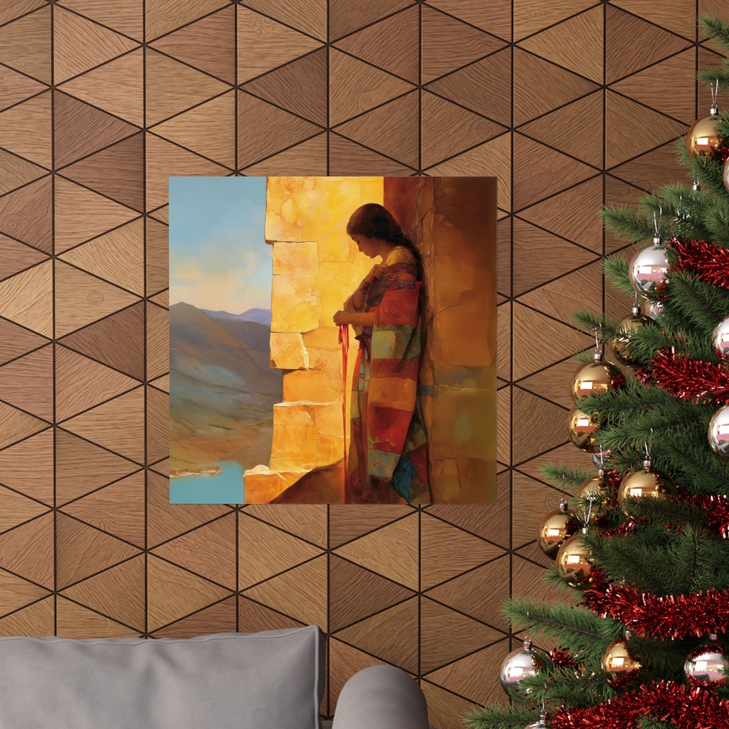 A Thread Through the Line of Christ - Rahab - Sanctified Souls Print - Multiple Sizes - Premium Matte Vertical Posters