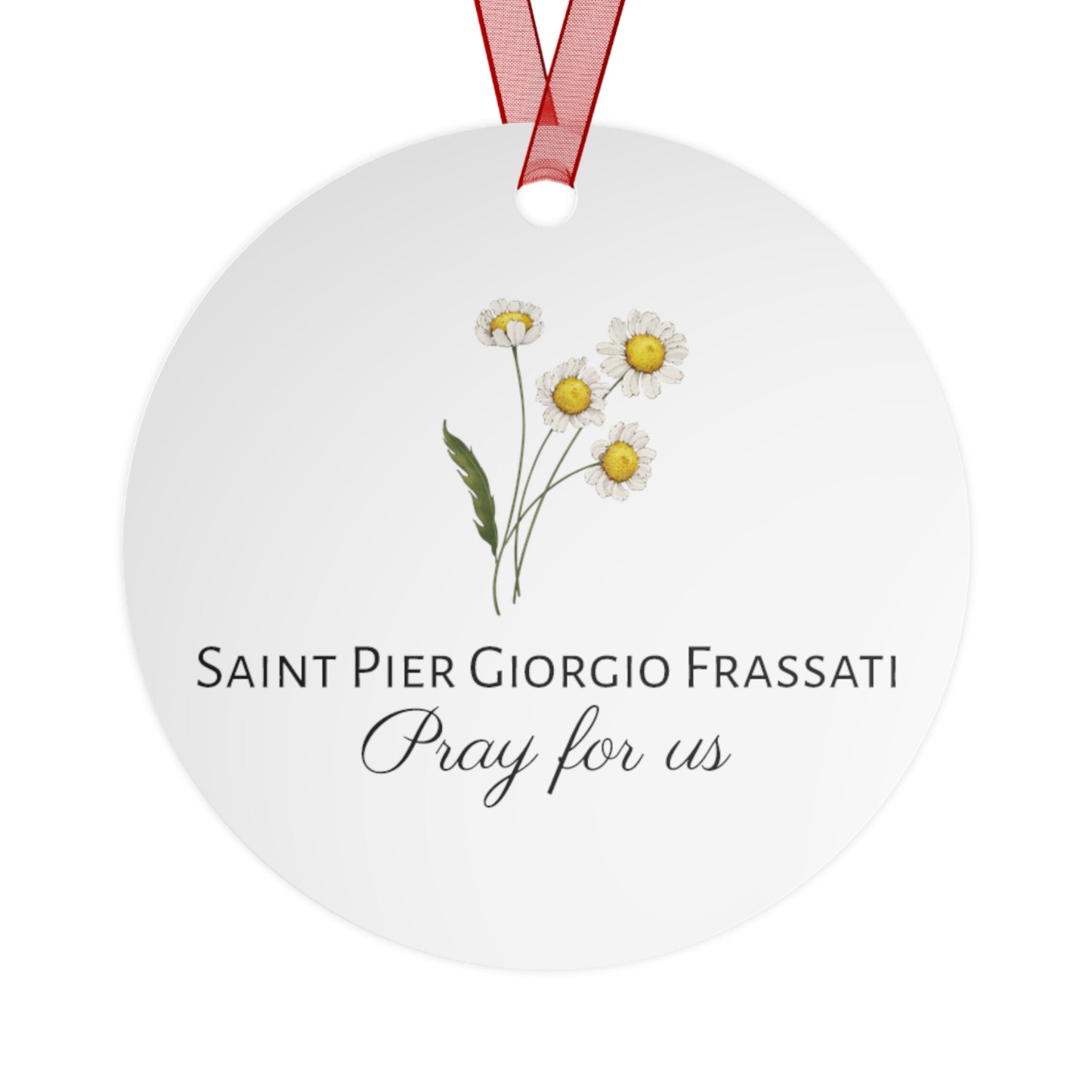 Saint Pier Giorgio Frassati Metal Ornament - Religious Holiday Christmas Ornament and Keepsake - Prayer Ornament