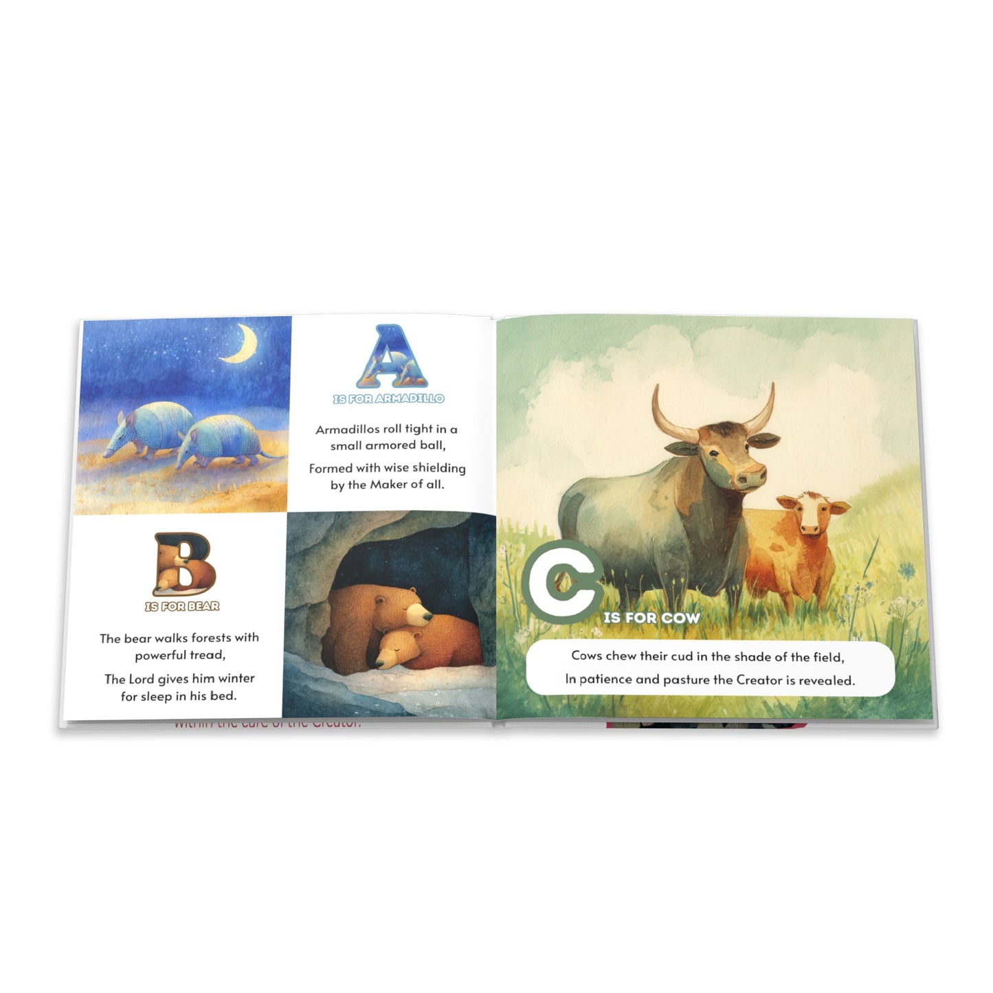 D is for Dove (Hardcover) Noah's Ark ABC Book | Christian Animal Alphabet for Kids | Bible Animals Children's Book | Christian Kids Book