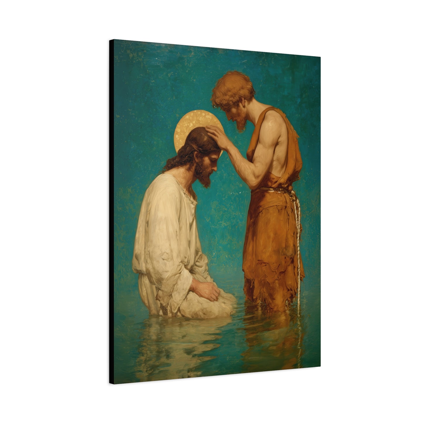 Saint John the Baptist, The Prophet and the Promise - Museum Wrapped Canvas - Print - Religious Art for your Home - Christian print