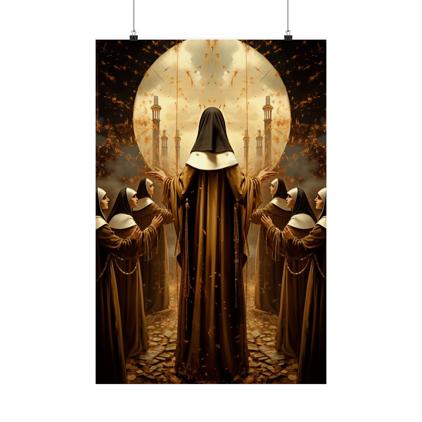 The Blessed Martyrs of Compiègne - Sanctified Souls Print - Multiple Sizes - Premium Matte Vertical Posters