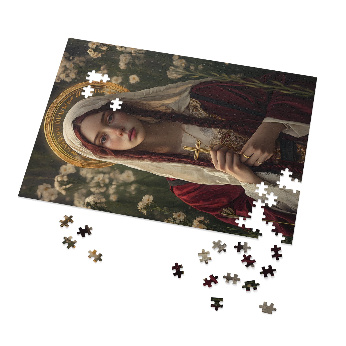 Saint Hilaria - Puzzle & Tin - Religious Jigsaw Puzzle (30, 110, 252, 500,1000-Piece)