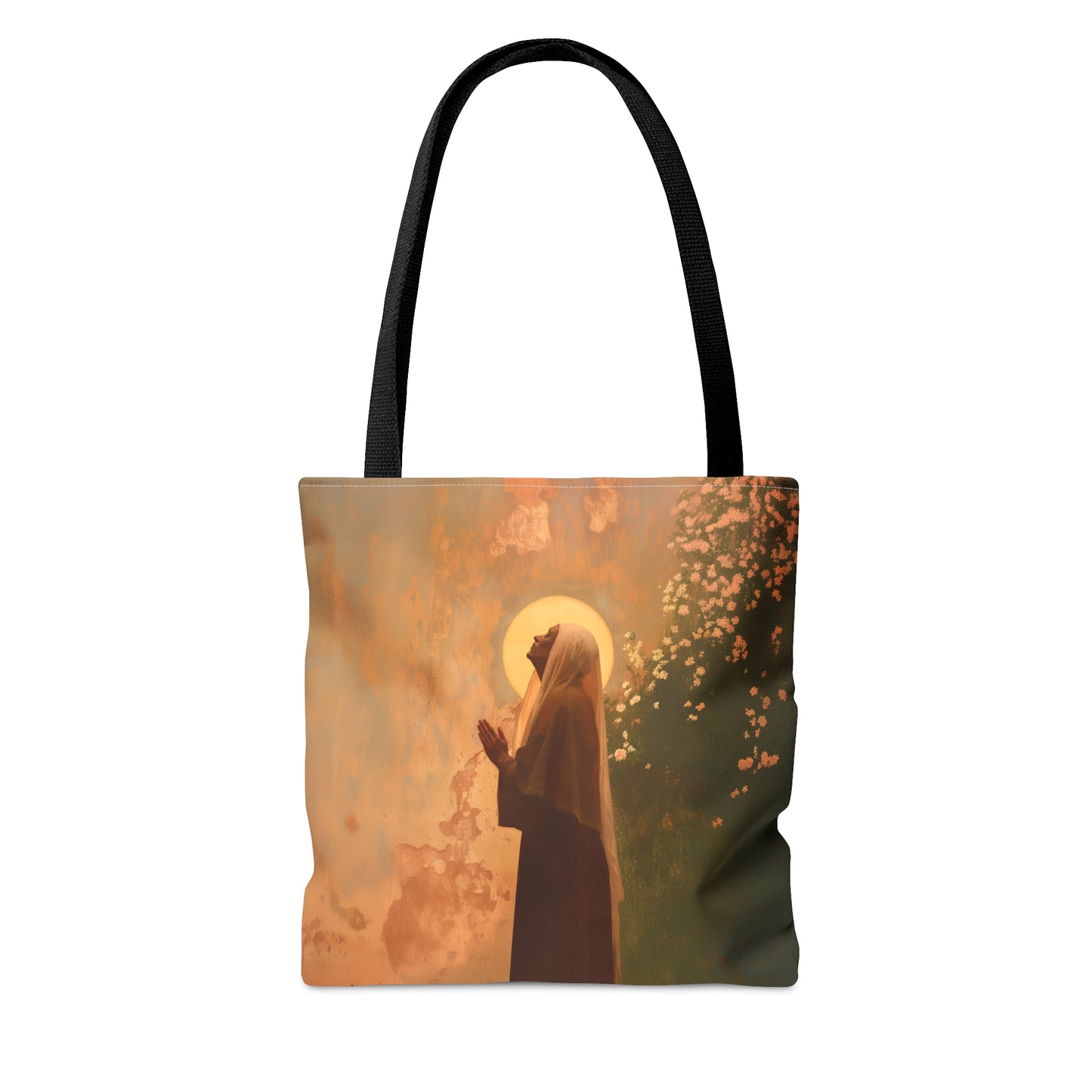 Saint Monica - Tote Bag - Large Medium Small Faith Art Bag - Bible Study Faith Purse - Double Sided