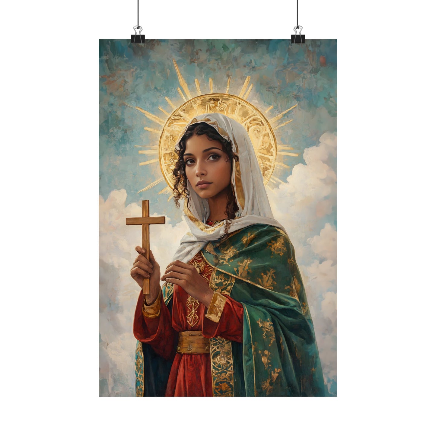 Saint Claudia - Sanctified Souls Print - Multiple Sizes - Premium Posters - Catholic Art - Christian - Gifts for Catholics - Prayer room art