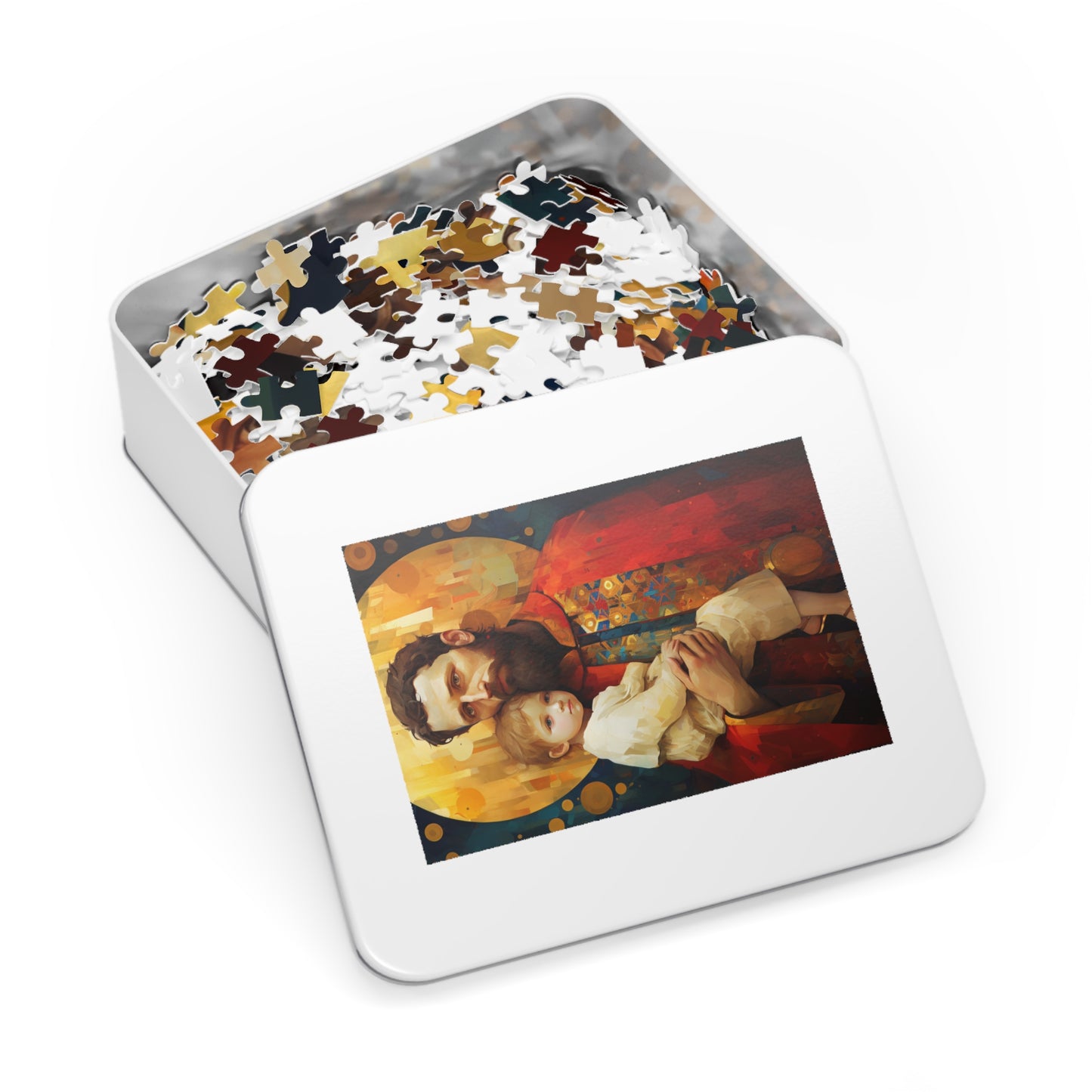 Saint Christopher - Puzzle and Keepsake Tin - Religious Jigsaw Puzzle (30, 110, 252, 500,1000-Piece) - Religious Puzzle