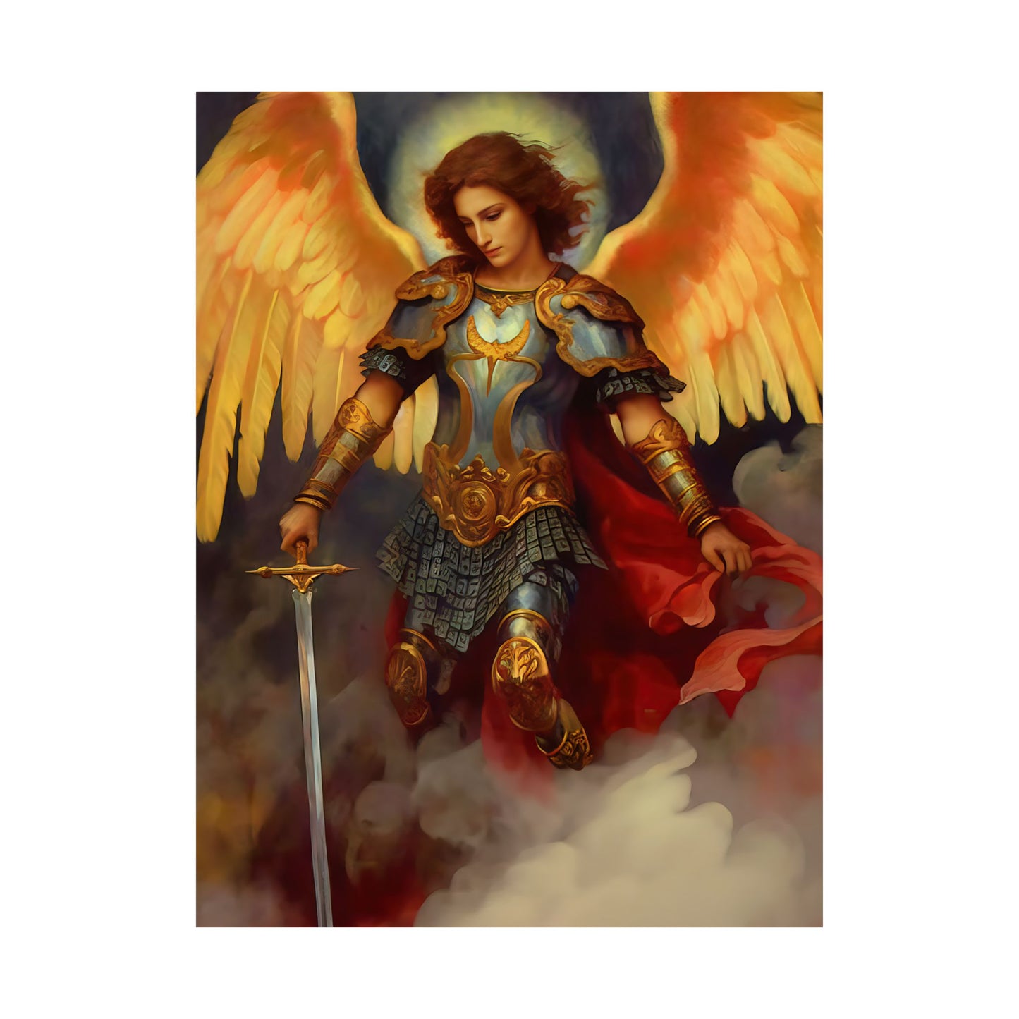 Saint Michael the Archangel - Sanctified Souls Print - Multiple Sizes - Premium Matte Vertical Posters