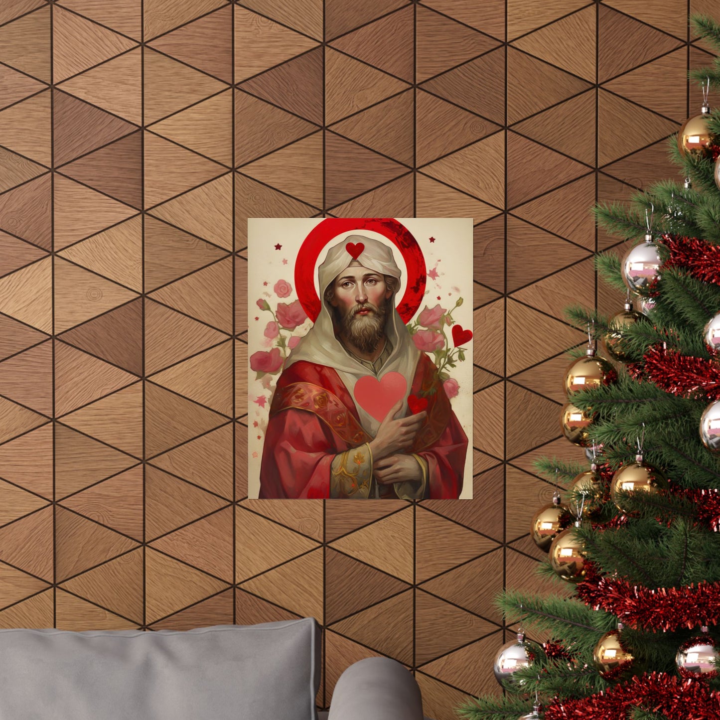 Saint Valentine Print - Sanctified Souls Print - Multiple Sizes - Premium Matte Vertical Posters