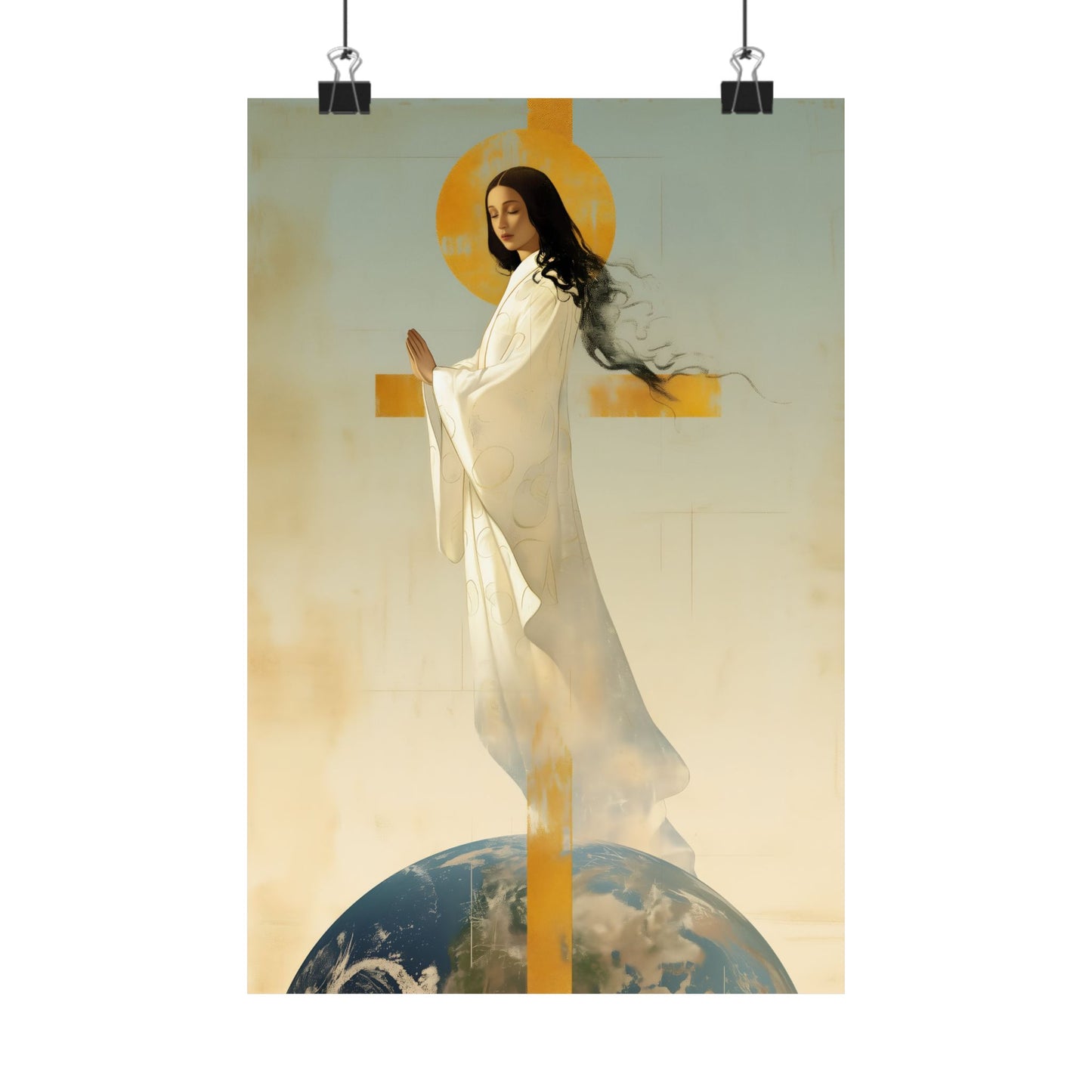 Our Lady of Akita - Mother Mary - Sanctified Souls Print - Multiple Sizes - Premium Matte Vertical Posters