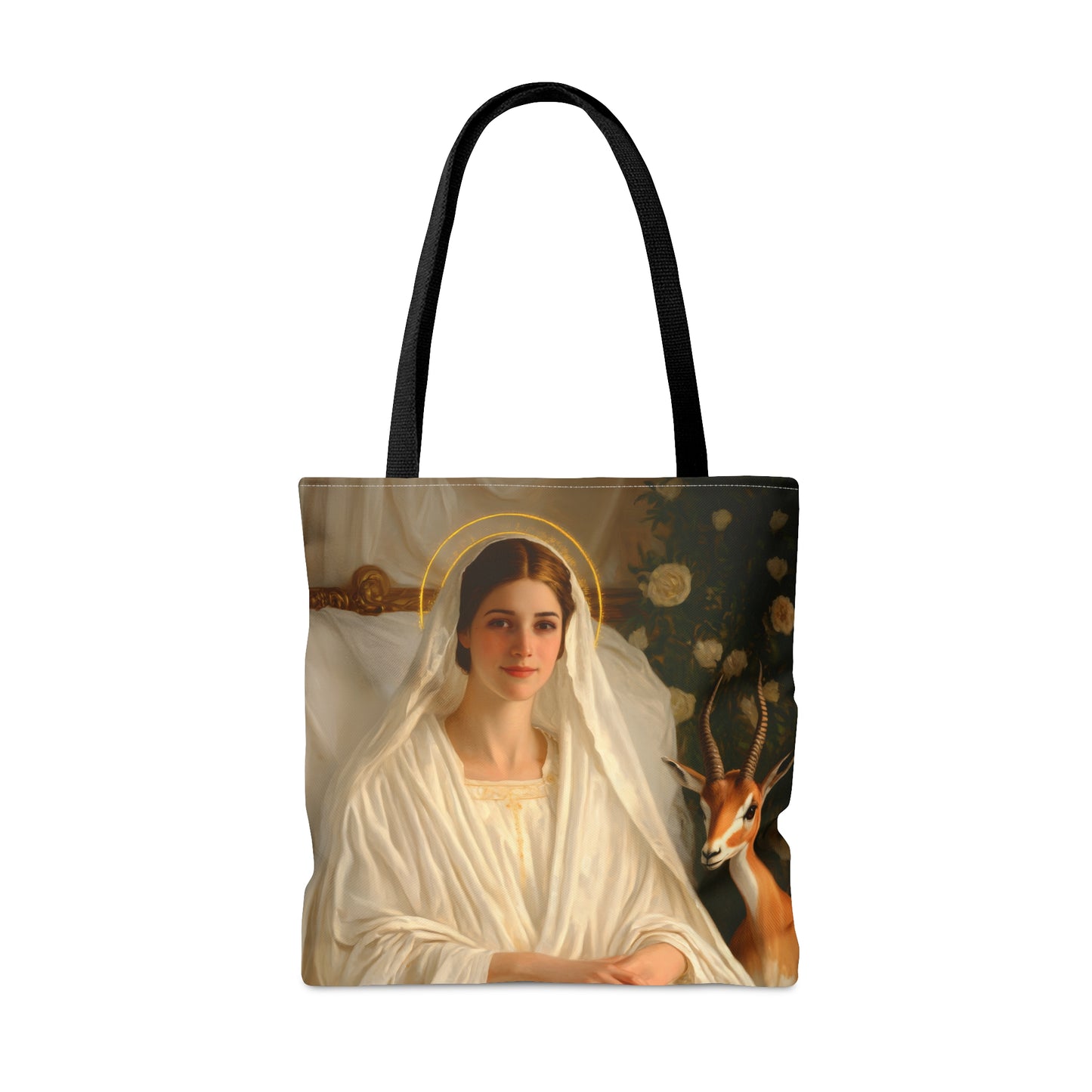 Saint TabithaTote Bag - Large Medium Small Faith Art Bag - Catholic Faith Purse - Religious - Prayer Bag - Devotional Purse