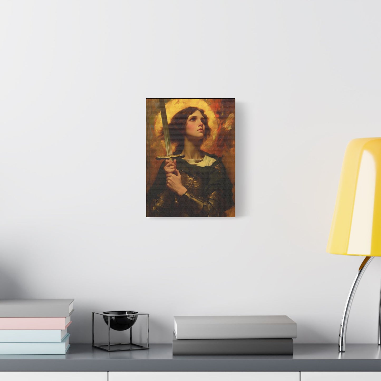 Portrait of Saint Joan of Arc - Museum Wrapped Canvas - Sanctified Souls Print - Religious Art for your Home