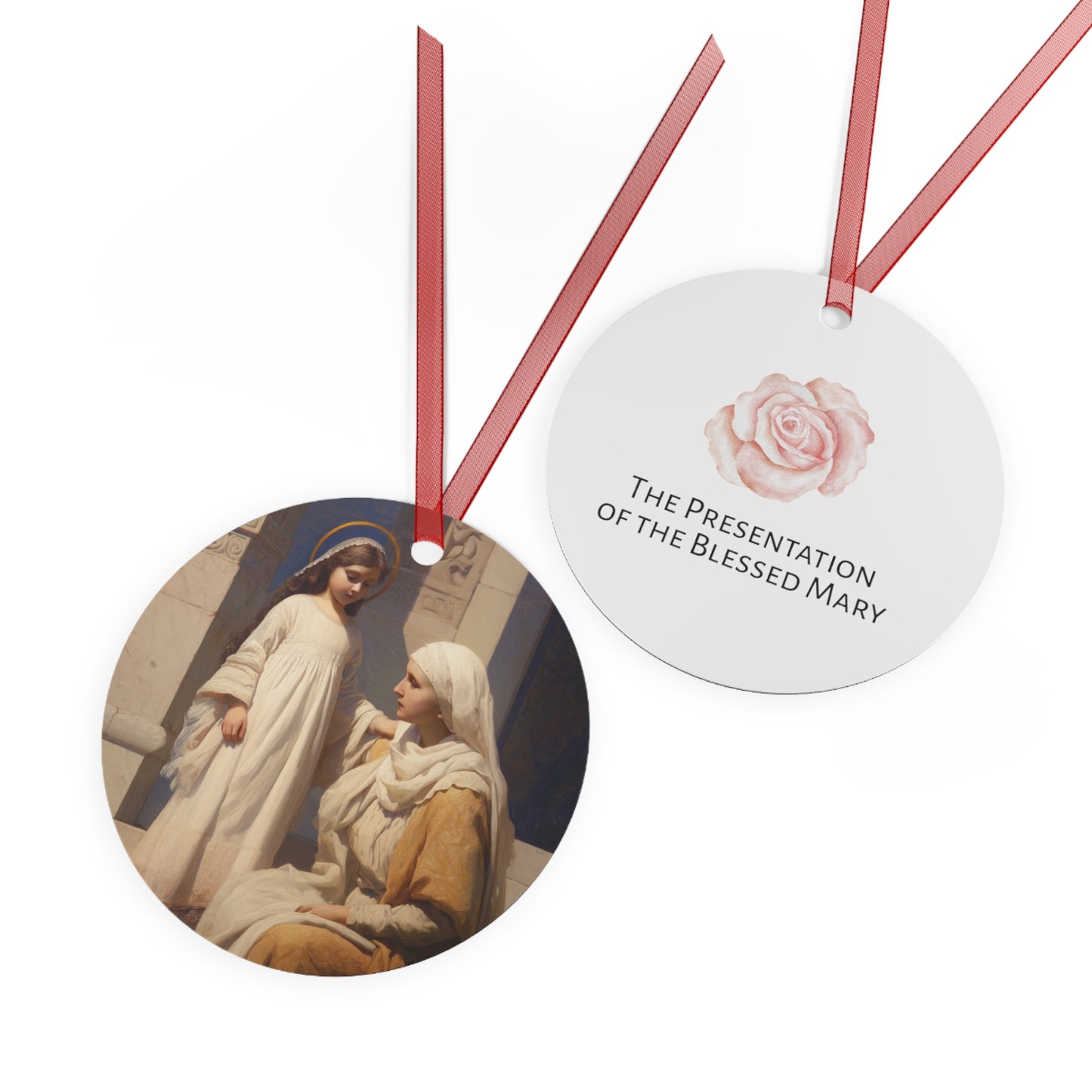 The Feast of the Presentation of the Blessed Mary - Ornament - Religious Holiday Christmas Ornament and Keepsake - Double sided