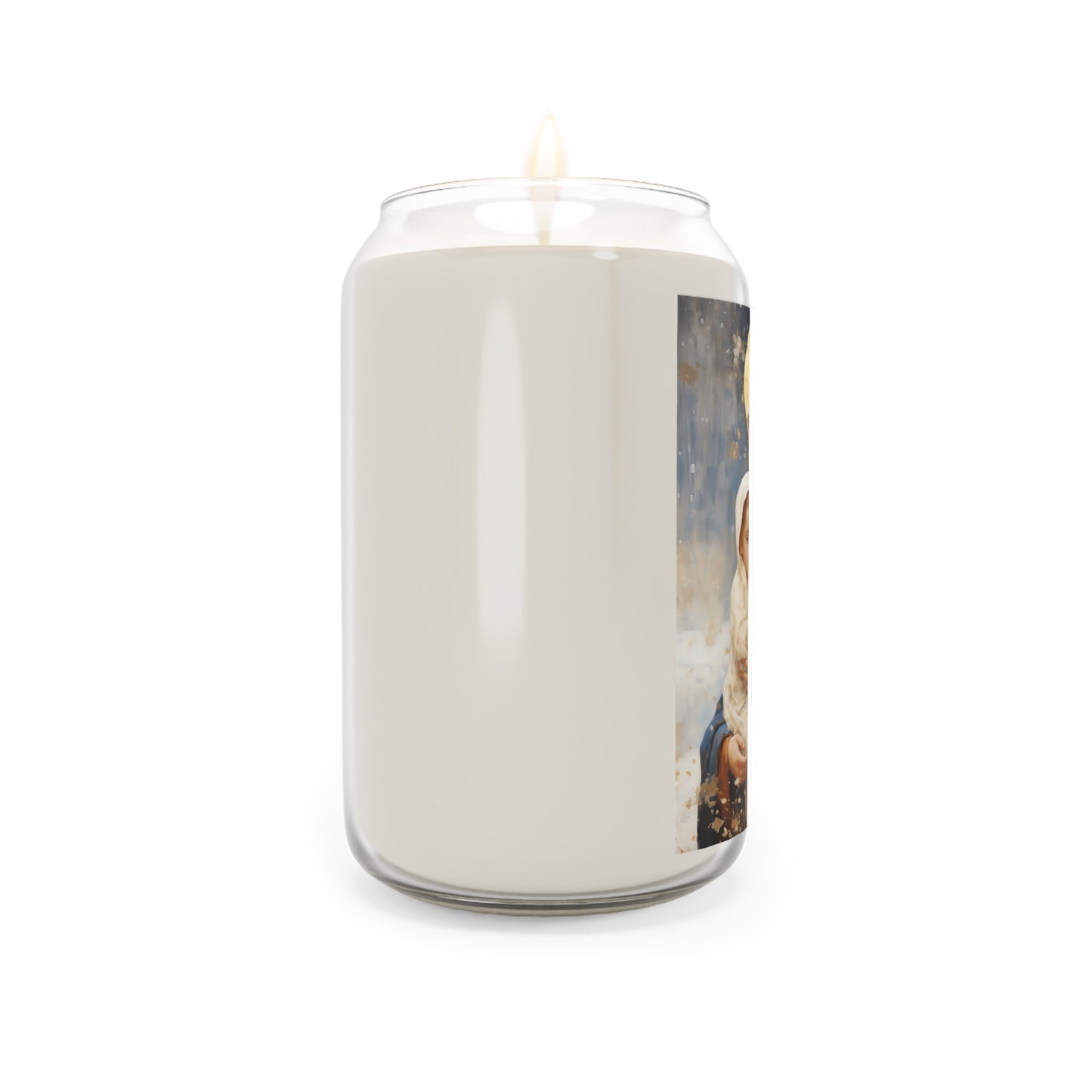 Winter's Grace : Our Lady of the Snows - Scented Prayer Candle, 13.75oz - Tall Size - Religious Prayer Candle - Catholic Art - Religious