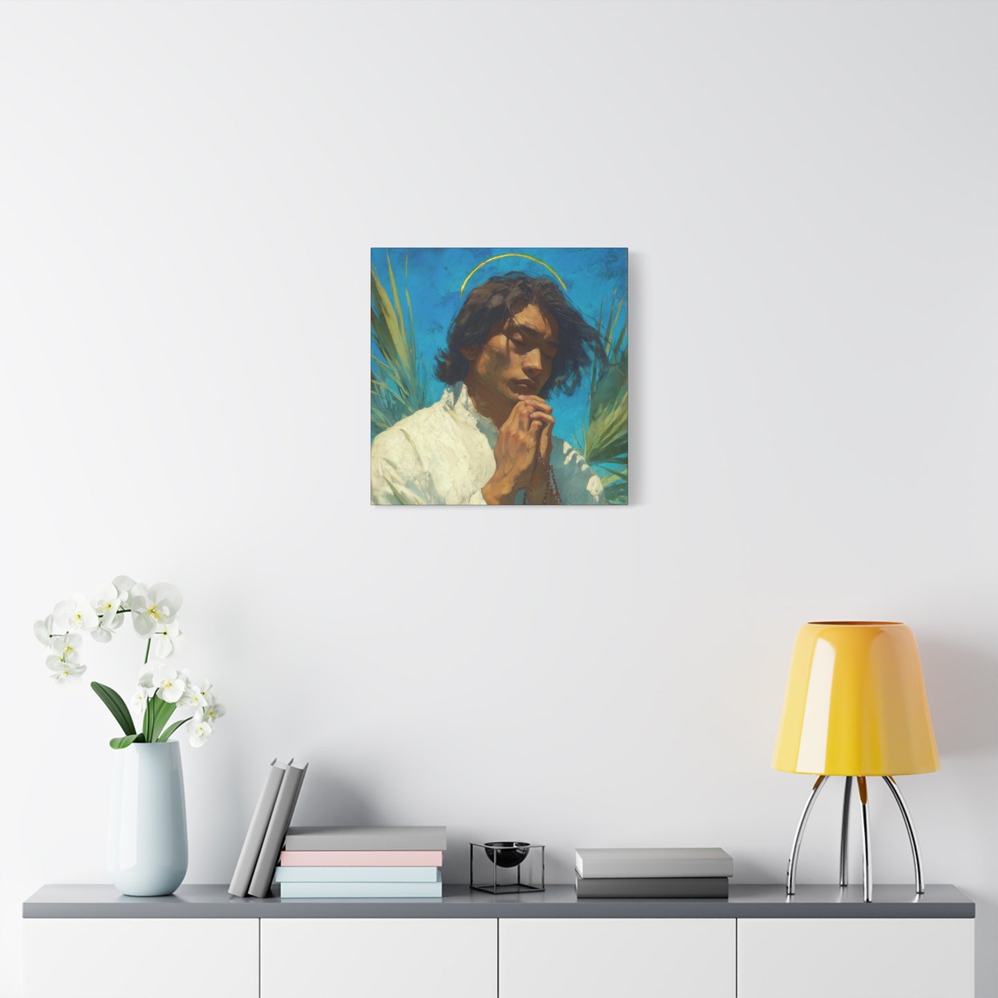 Saint Lorenzo Ruiz - Multiple Sizes - Catholic Home art - Museum Wrapped Canvas - Sanctified Souls Print - Catholic Martyr Art