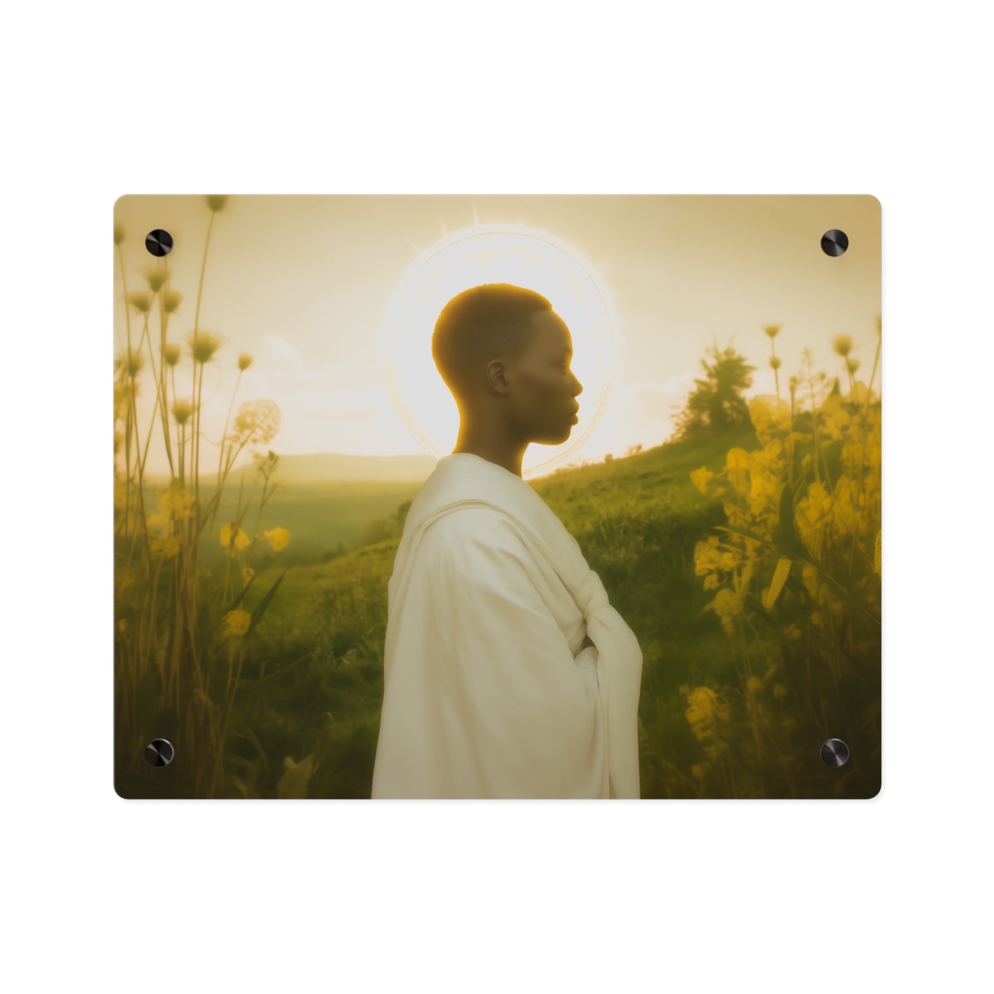 Saint Charles Lwanga Wall Art Panel - Ready to Hang Acrylic Print - Catholic Saint Art - Patron Saint Print - No Frame needed