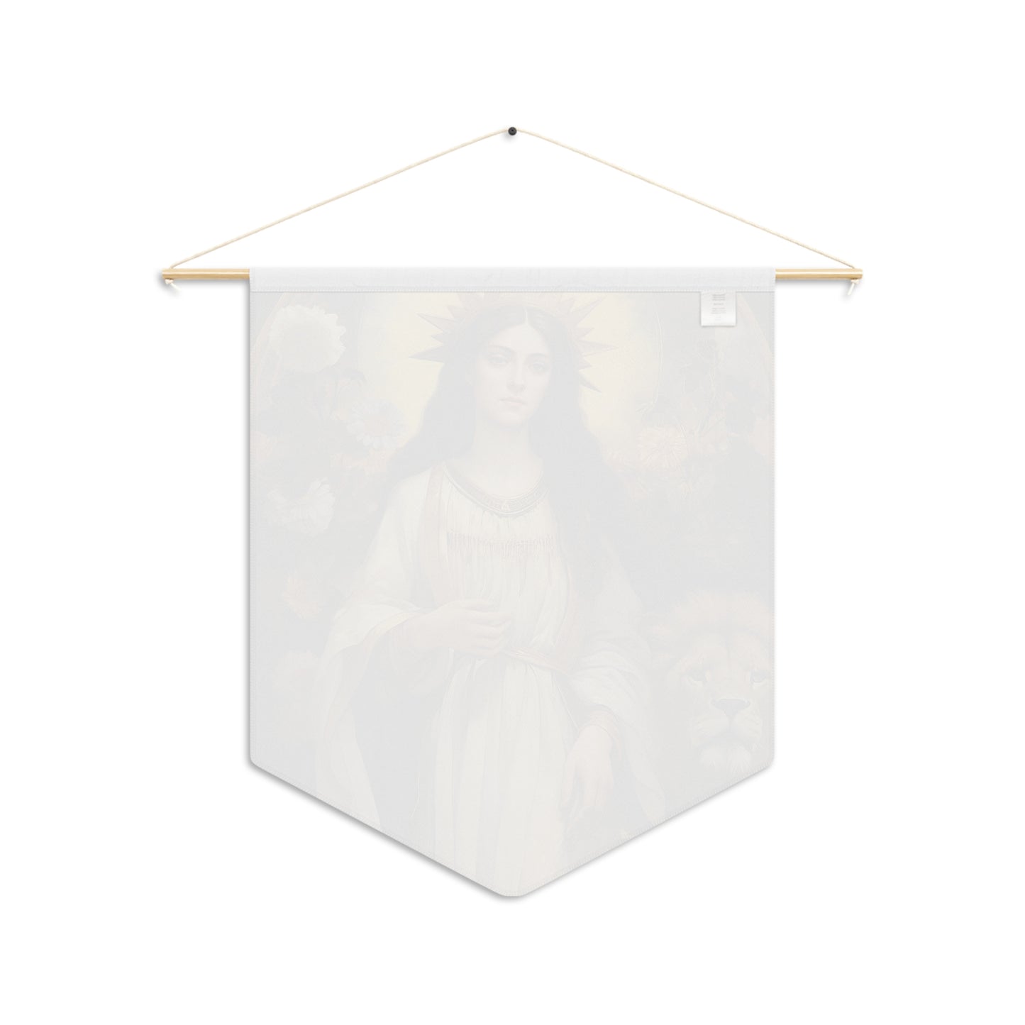 Saint Thecla Wall Banner / Wall Hanging / Pennant - Unique religious Art - Prayer room art - Catholic Home Art - Large Print - 18" x 21"