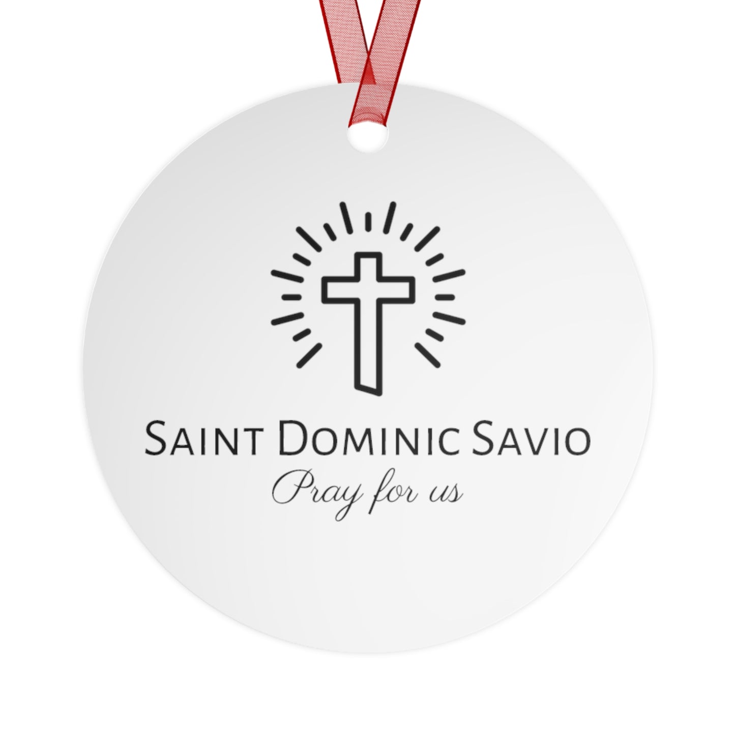 Saint Dominic Savio Metal Ornament - Religious Holiday Christmas Keepsake - Religious Catholic Tree Ornament - Christmas Gift