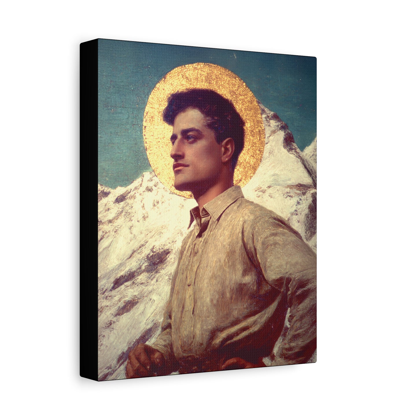 Saint Pier Giorgio Frassati -  Museum Wrapped Canvas - Sanctified Souls Print - Religious Art for your Home - Catholic Patron Saint Art