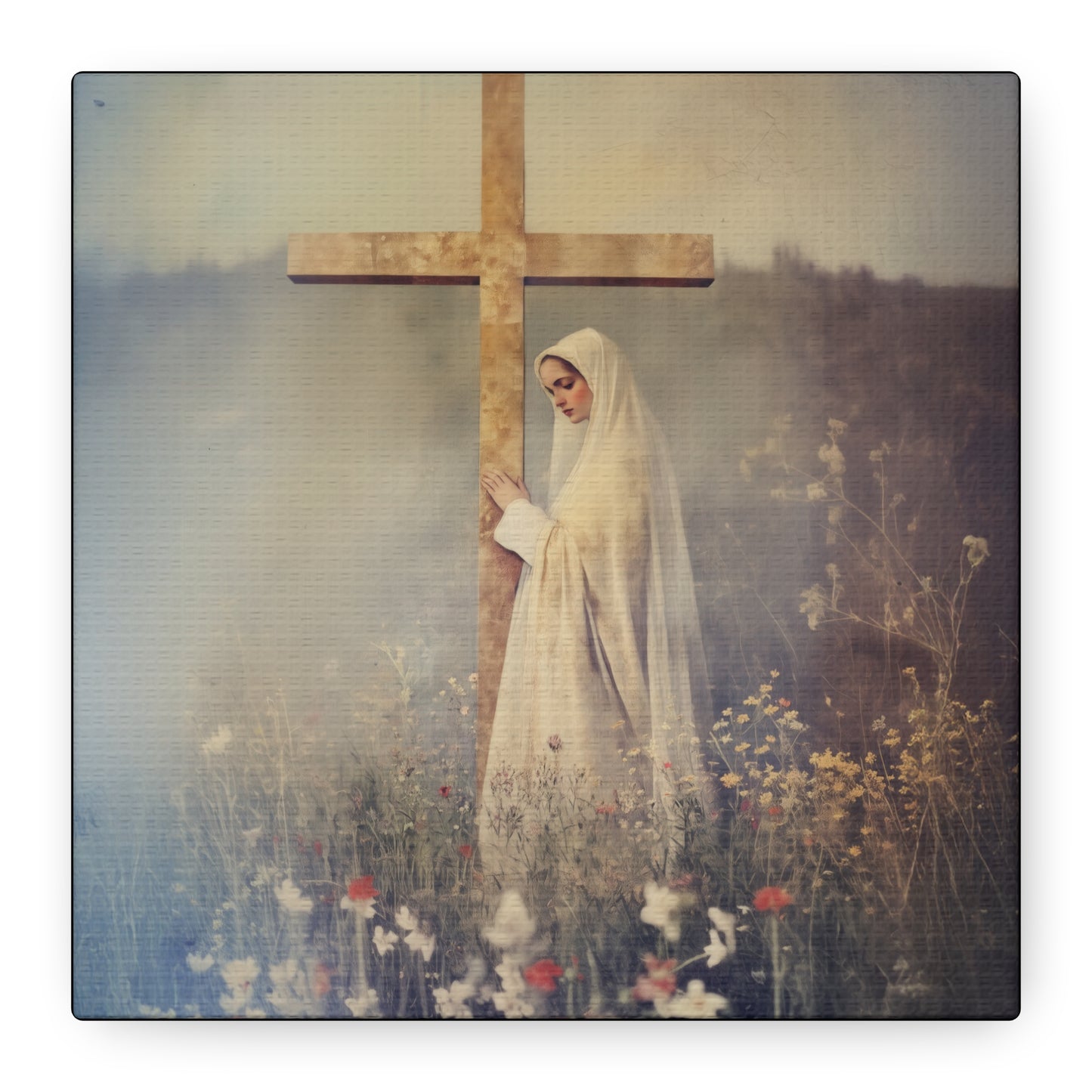The Feast of the Exaltation of the Holy Cross - Multiple Sizes - Catholic Home art - Museum Wrapped Canvas - Sanctified Souls Print