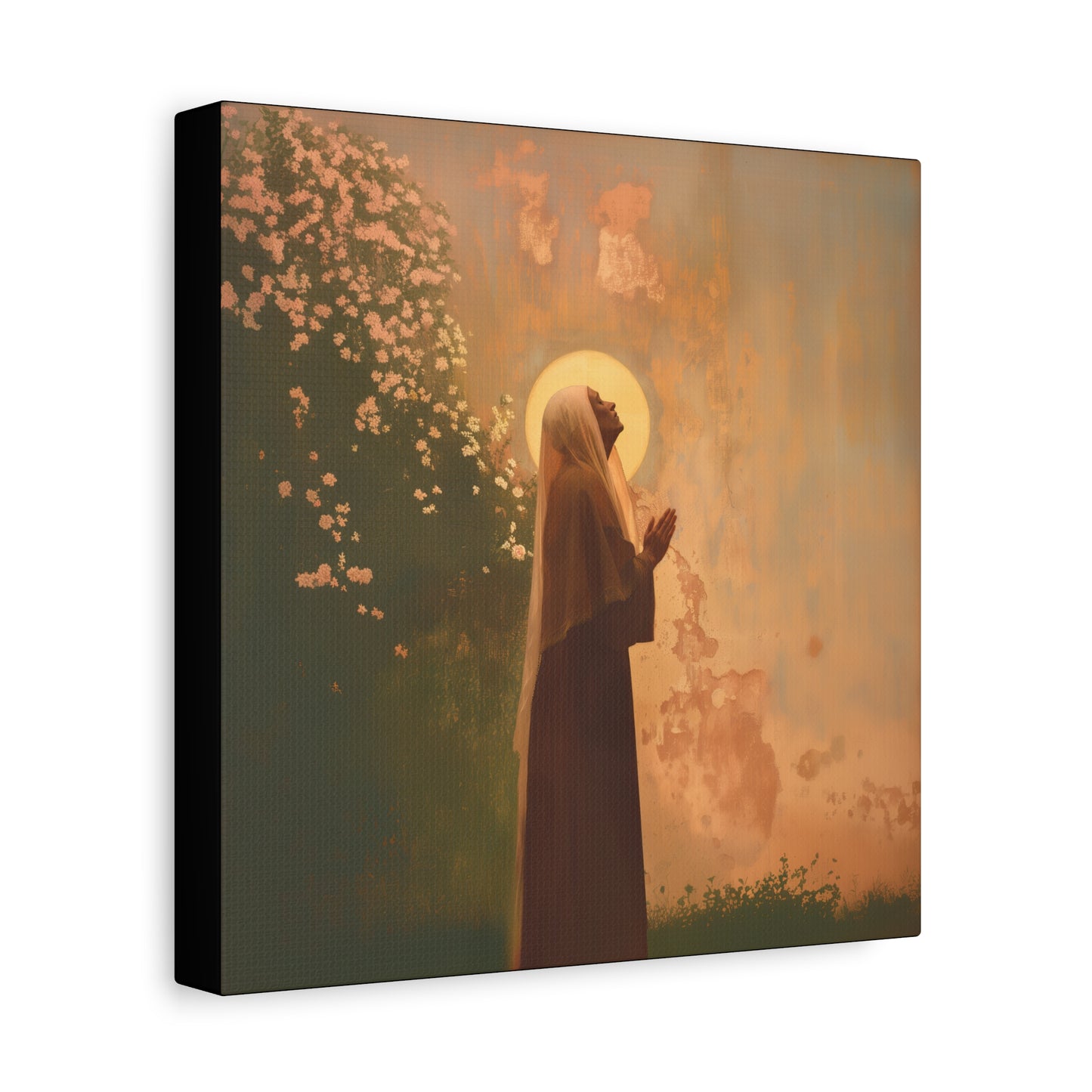Saint Monica -  Museum Wrapped Canvas - Sanctified Souls Print - Religious Art for your Home - Angel Art - Religious