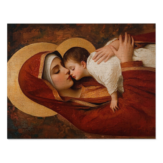 Our Lady of Tenderness - Mother Mary and the Christ Child - Puzzle - Keepsake Tin - Jigsaw Puzzle (30, 110, 252, 500,1000-Piece)