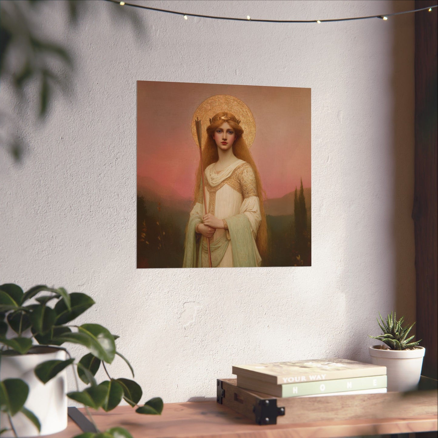 Saint Ursula -  Catholic Art - Multiple Sizes - Premium Posters - Catholic Art - Christian Home - Catholic Saint Art