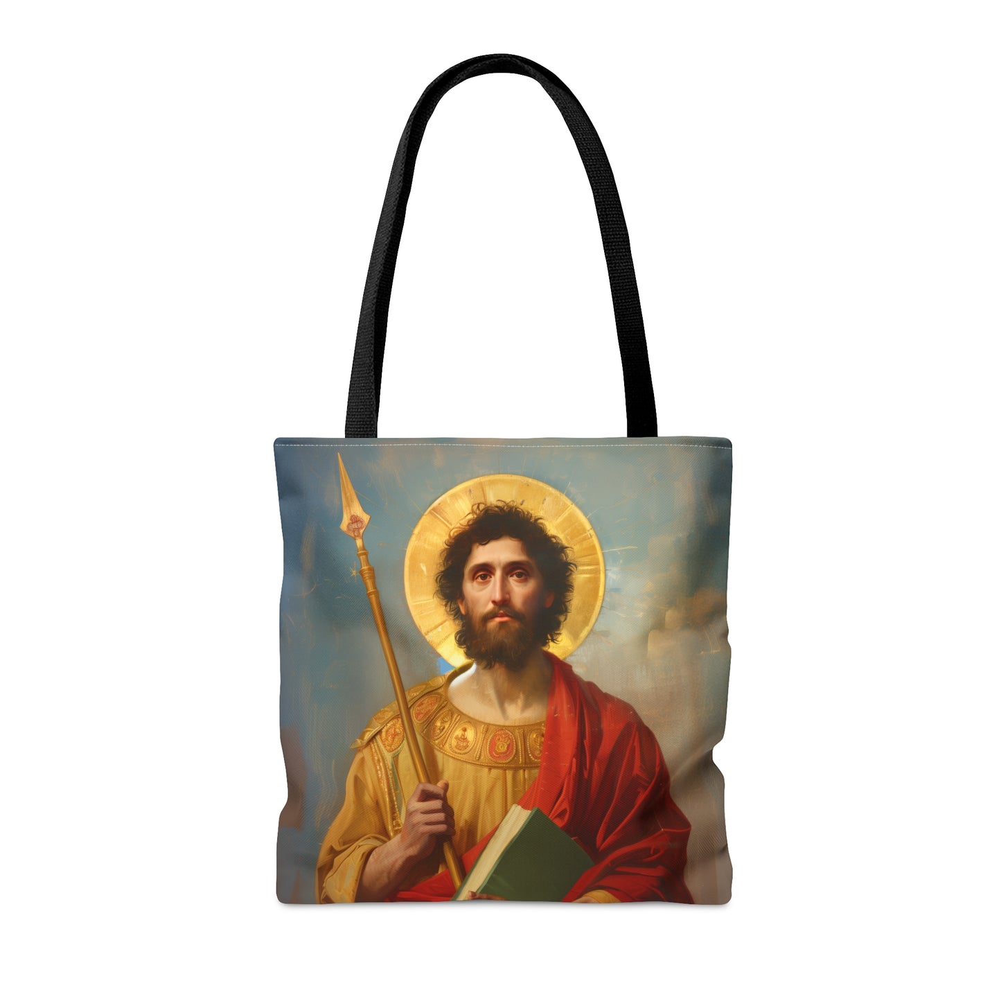 Saint Thomas the Apostle Tote Bag - Large Medium Small Faith Art Bag - Catholic Faith Purse - Religious Carry All Reusable