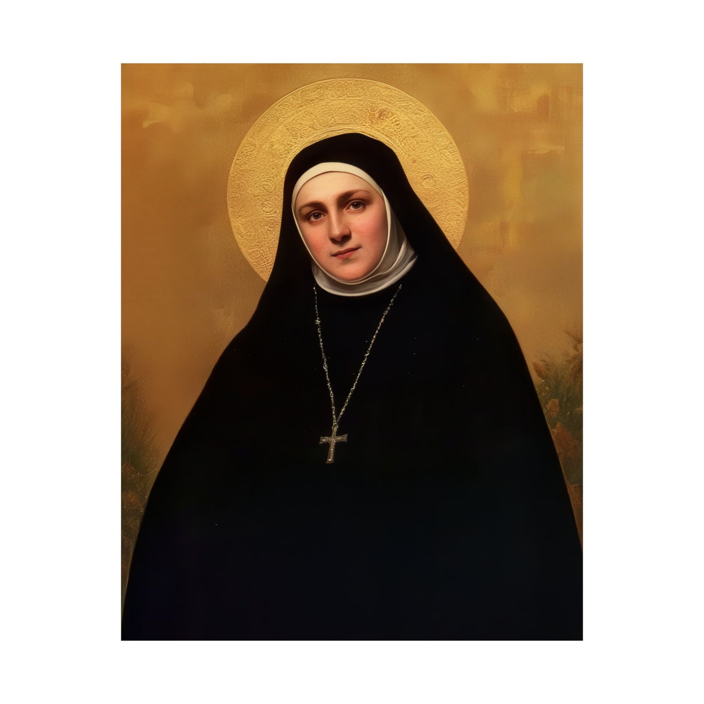 Saint Geltrude Caterina Comensoli - Sanctified Souls Print - Multiple Sizes - Premium Matte Vertical Posters