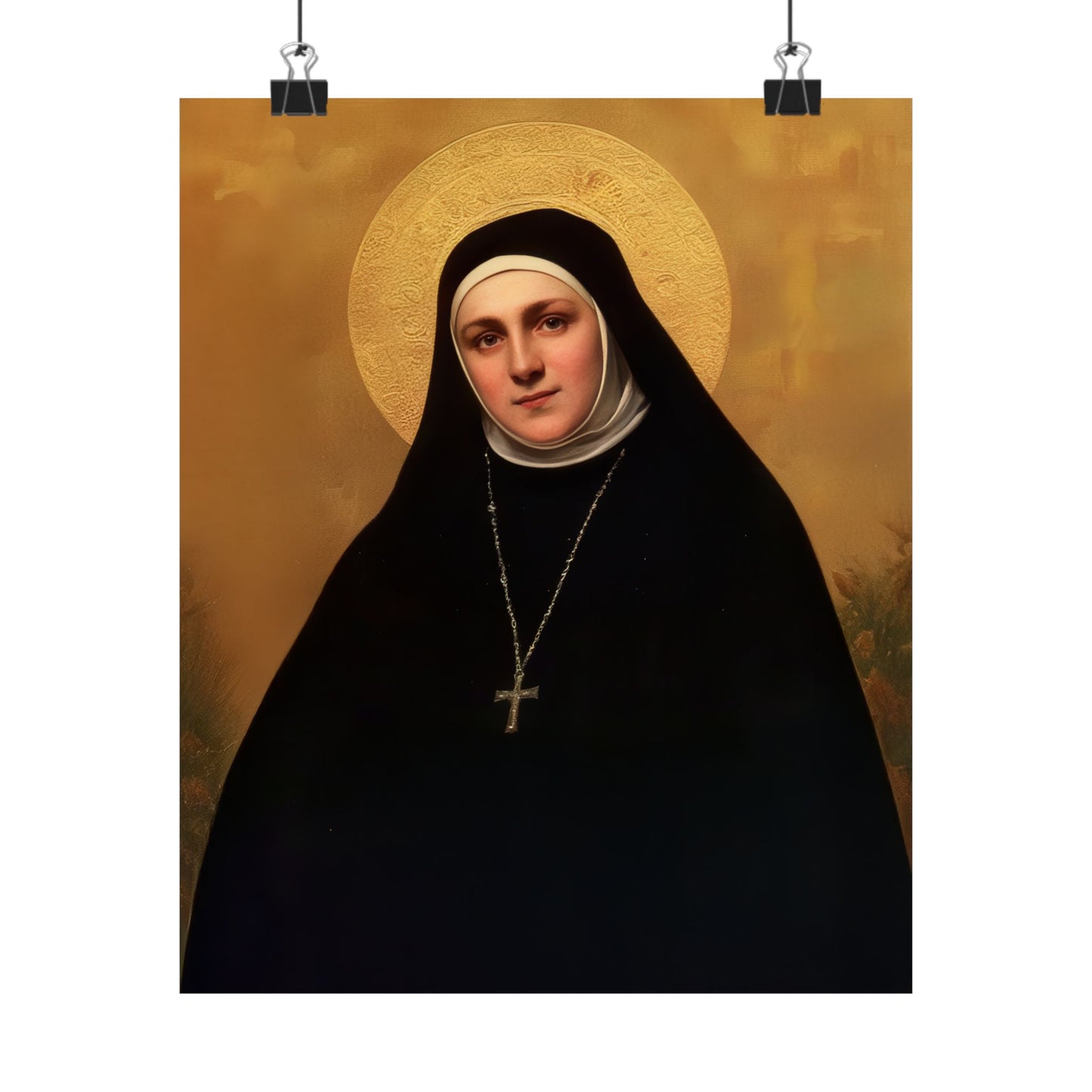 Saint Geltrude Caterina Comensoli - Sanctified Souls Print - Multiple Sizes - Premium Matte Vertical Posters