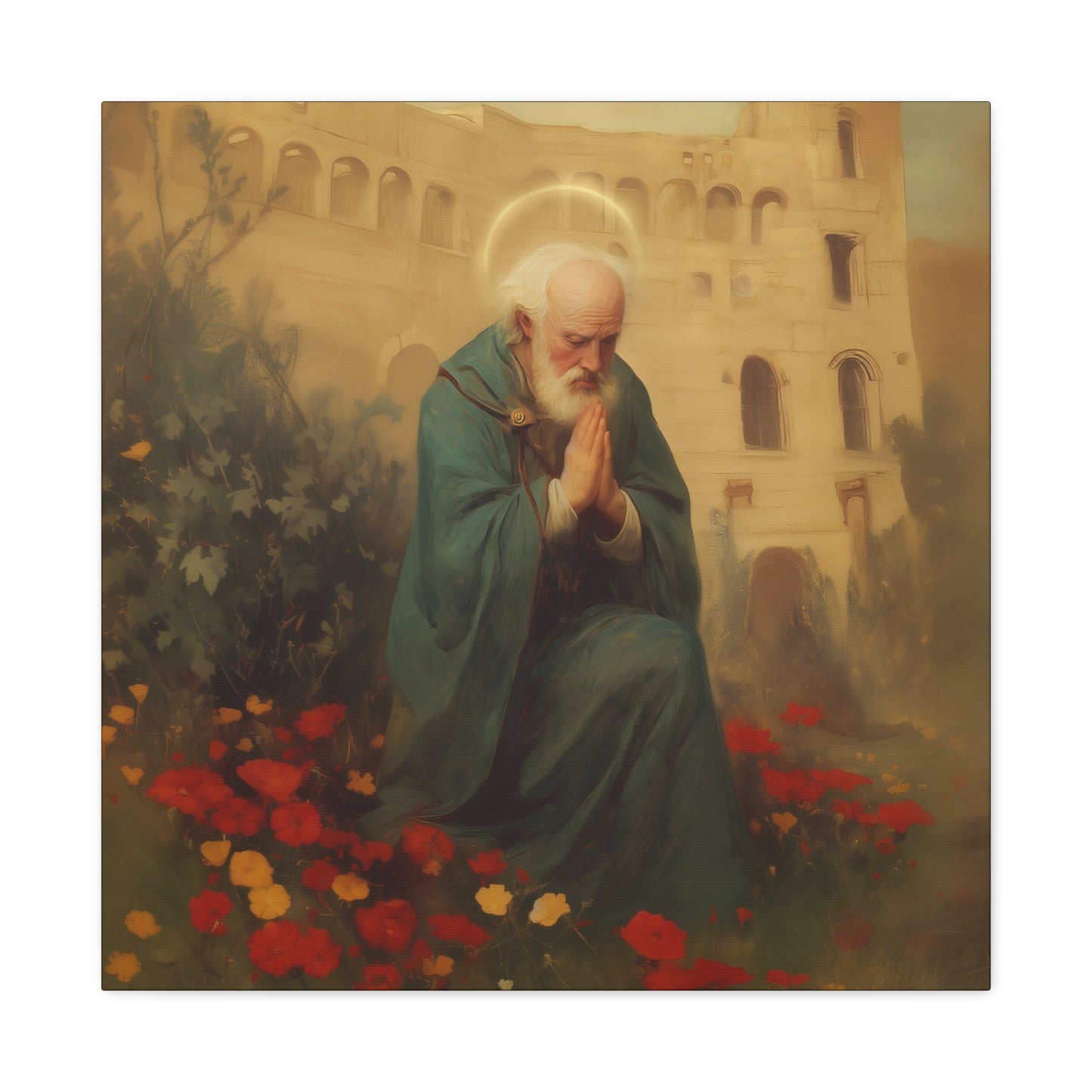 Saint Cyprian - Multiple Sizes - Catholic Home art - Museum Wrapped Canvas - Sanctified Souls Print - Catholic Martyr Art