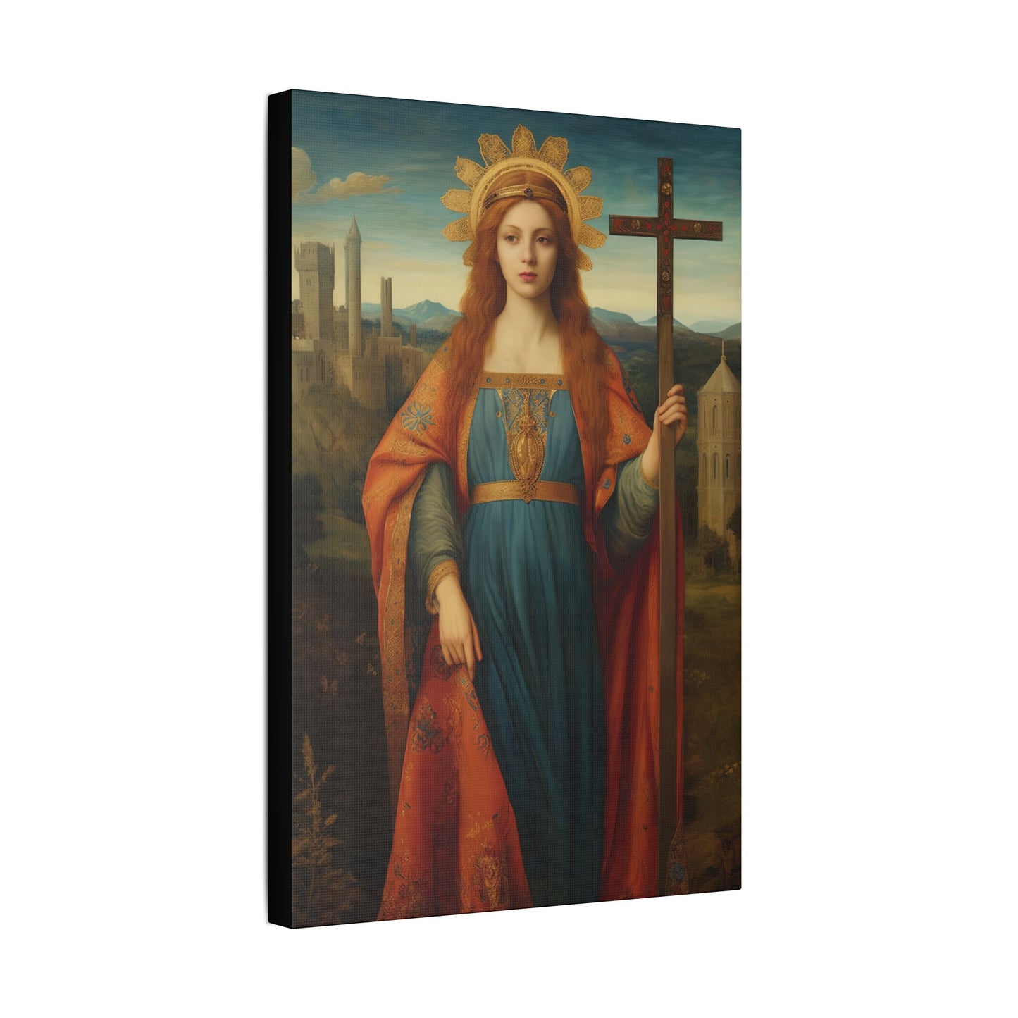 Saint Helena Canvas Print - Multiple Sizes - Catholic Home art - Museum Wrapped Canvas - Sanctified Souls Print